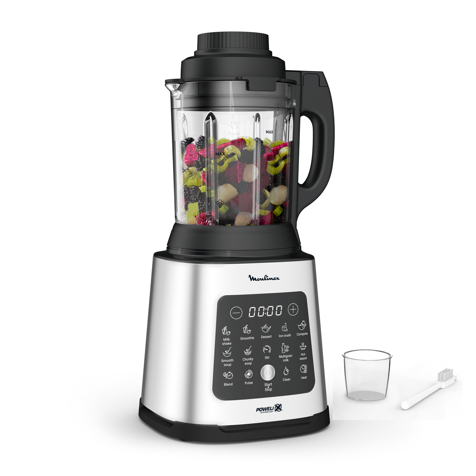 Perfectmix cook, Blender haute performance chauffant, 10 programmes automatiques, 1400W, gris métal