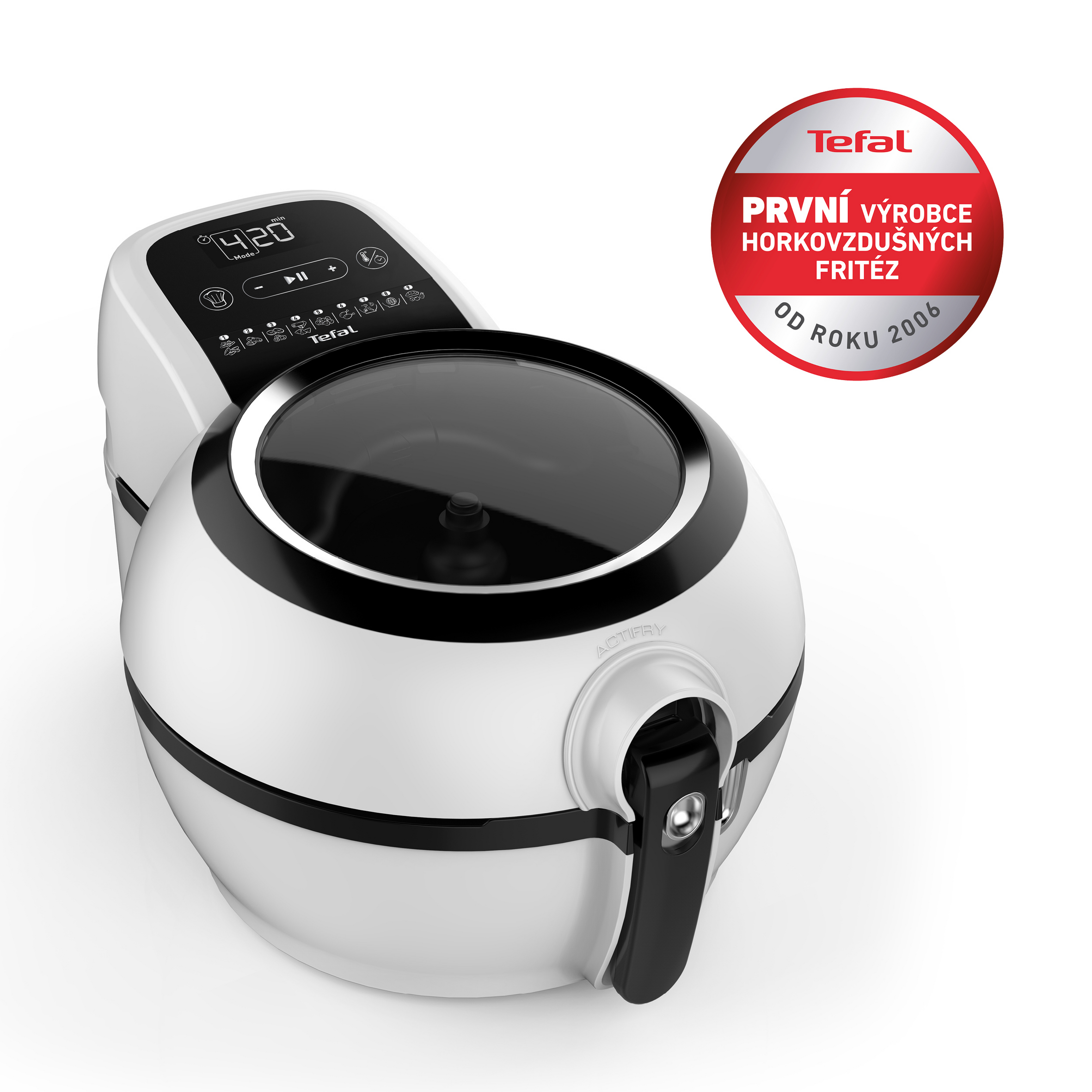 Horkovzdušná fritéza Tefal Actifry Genius FZ760030 Nerezová/Černá