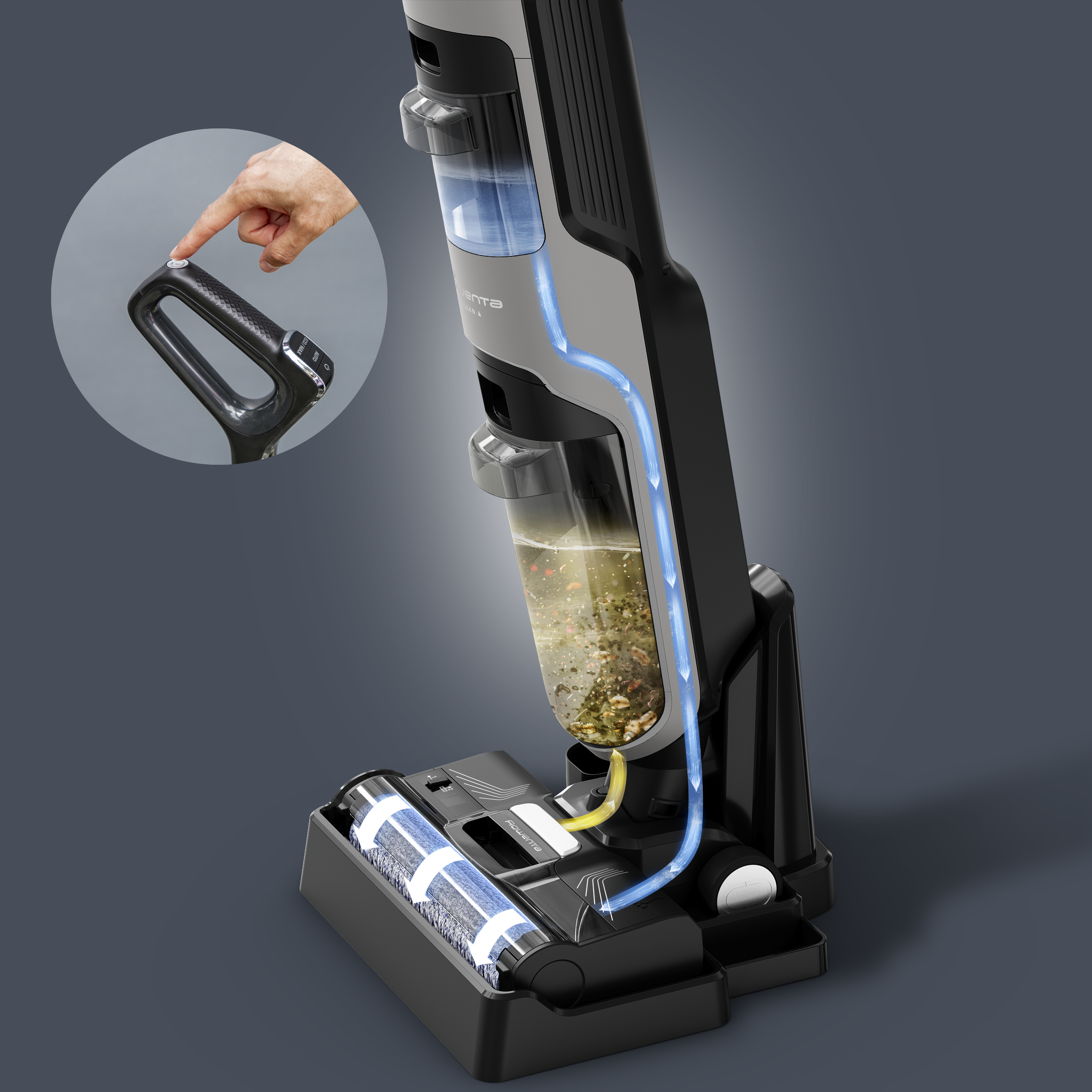 Cecotec Saugroboter Conga 13090 Spin Revolution Home and Wash, 7000 Pa, Lasertechnologie, Silikonbürste, rotierende Mops, Seitenbürste, App und Bluetooth- sowie WiFi-Verbindung (2,4 GHz und 5 GHz