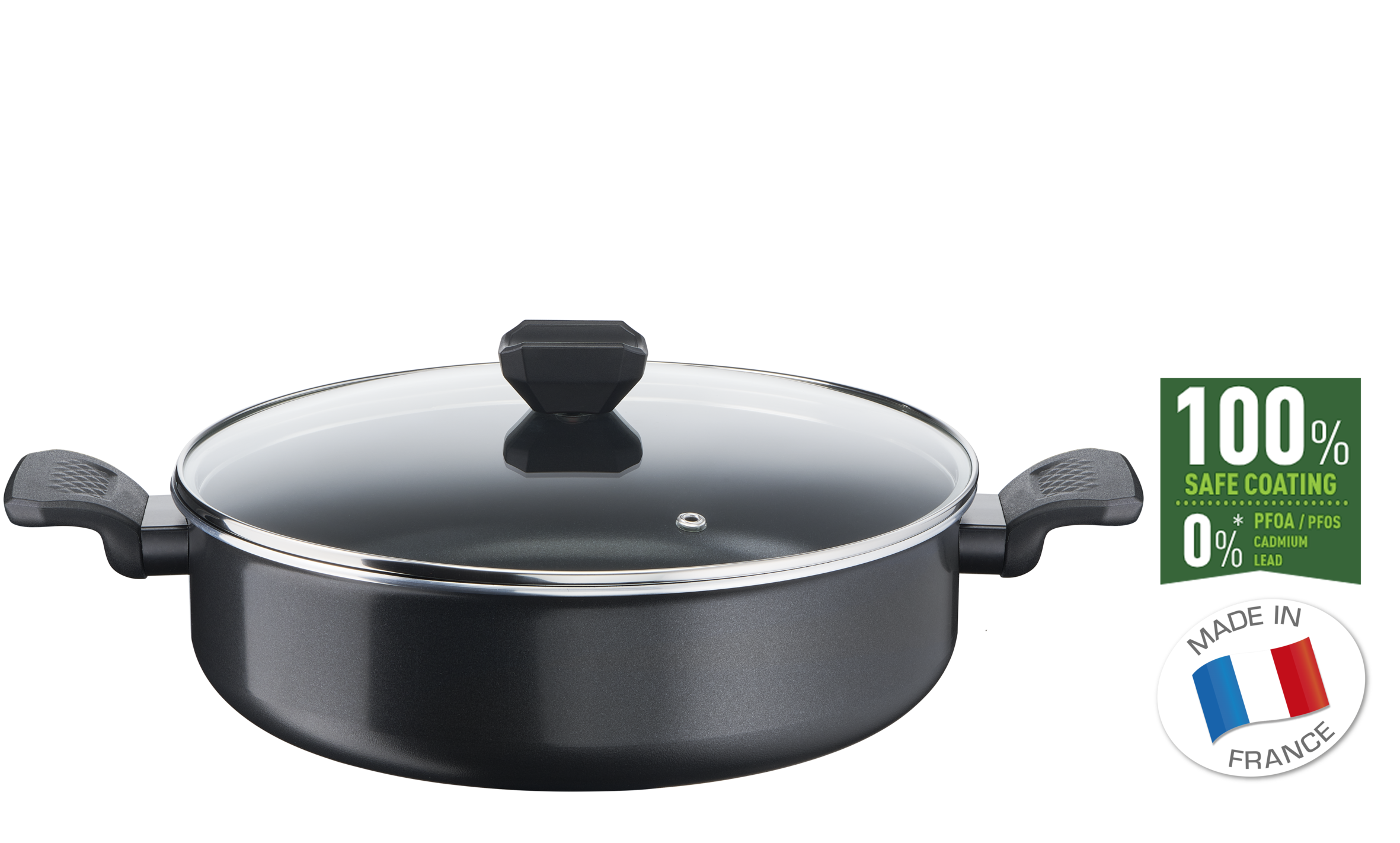 Alacsony lábas fedővel Tefal Simply Clean 28 cm B5677253