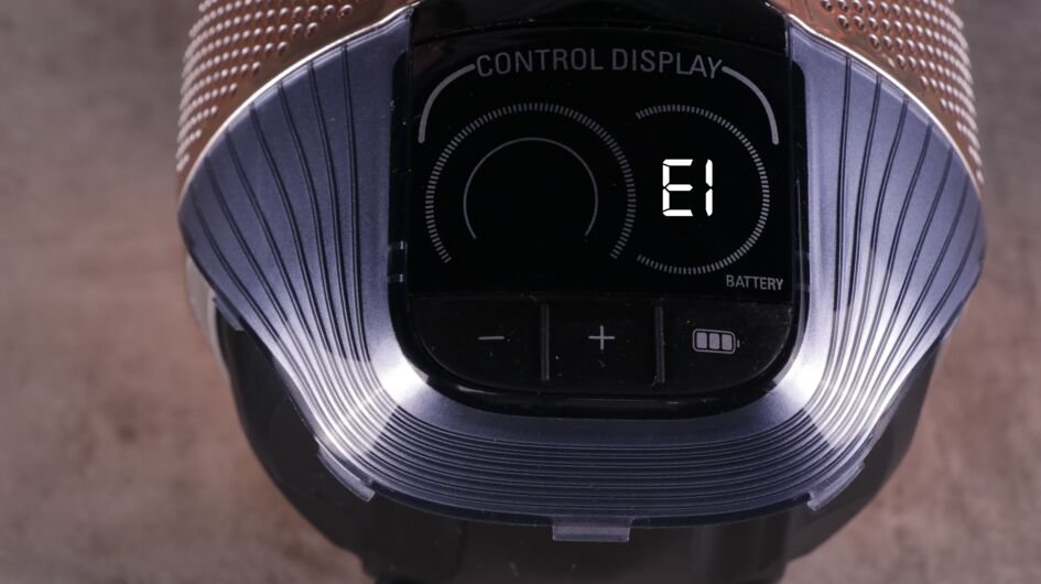 Écran d'affichage - code erreur E1