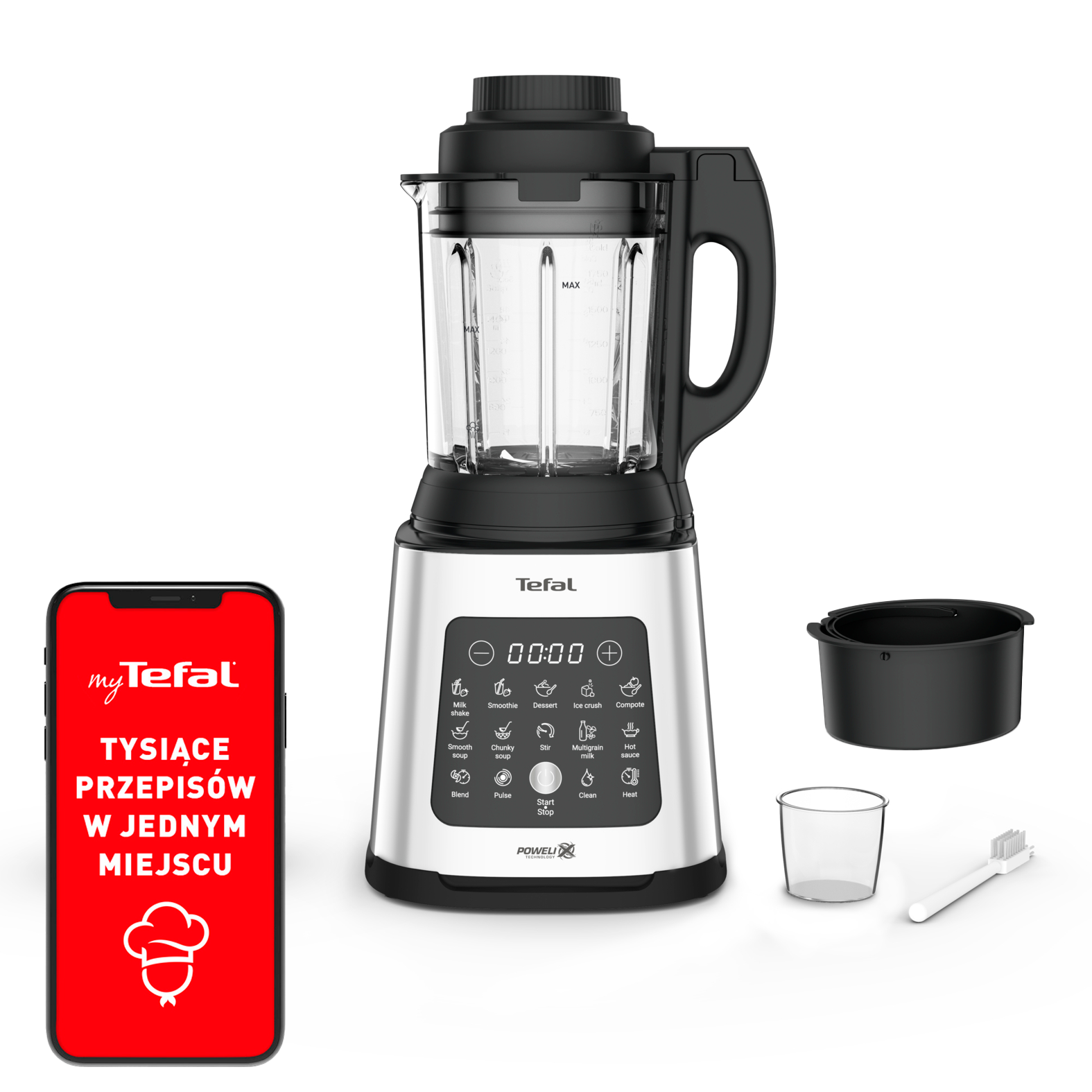 Blender kielichowy, Perfectmix Cook BL83SD, funkcja gotowania, 1400W