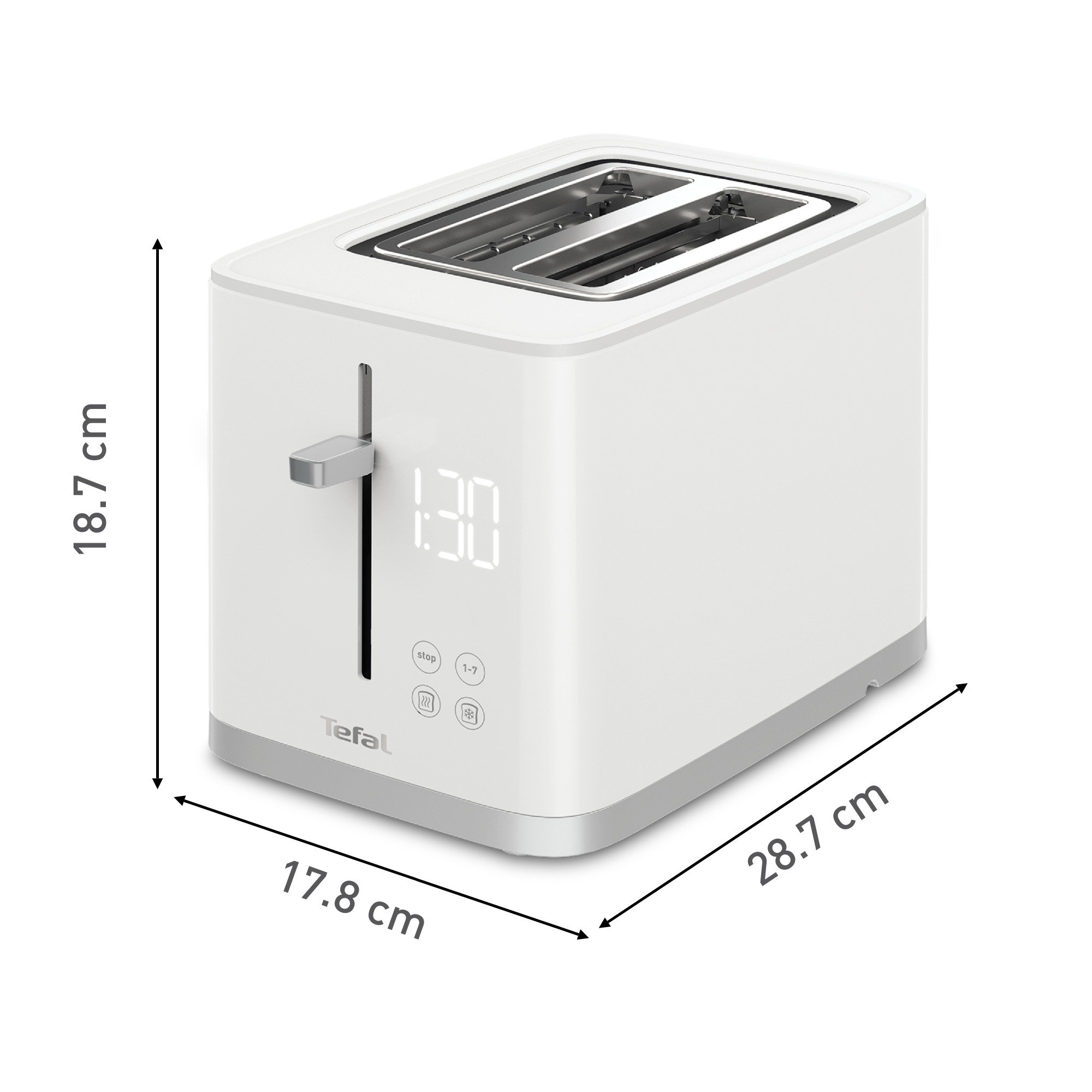 Ranura Ancha Tostador Jata TT579, Una Ranura, 900 W, Largo