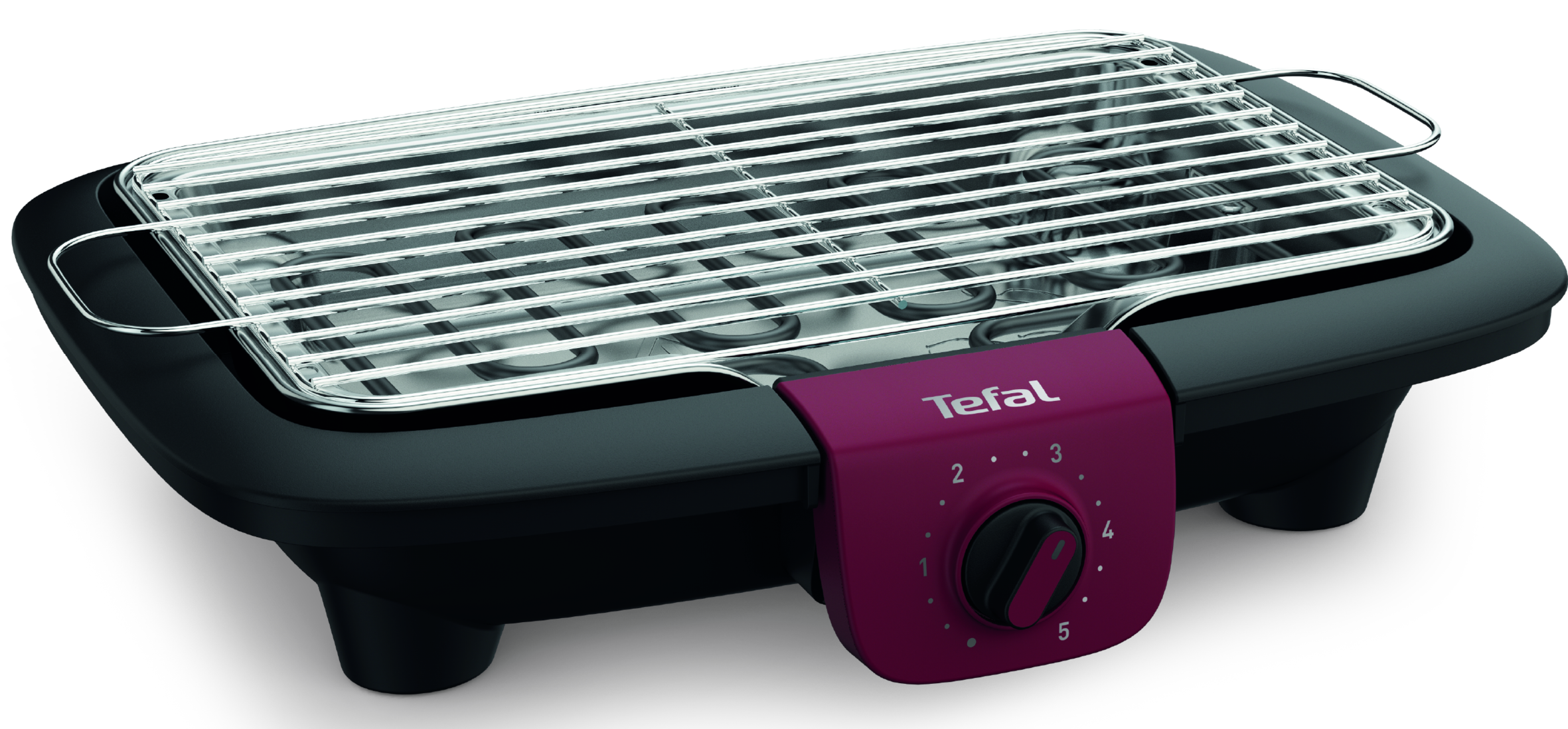 Barbecue Elettrico Tefal Easygrill Adjust - 2300W, Griglia 720 Cm², Nero/bordeaux - Foto 3