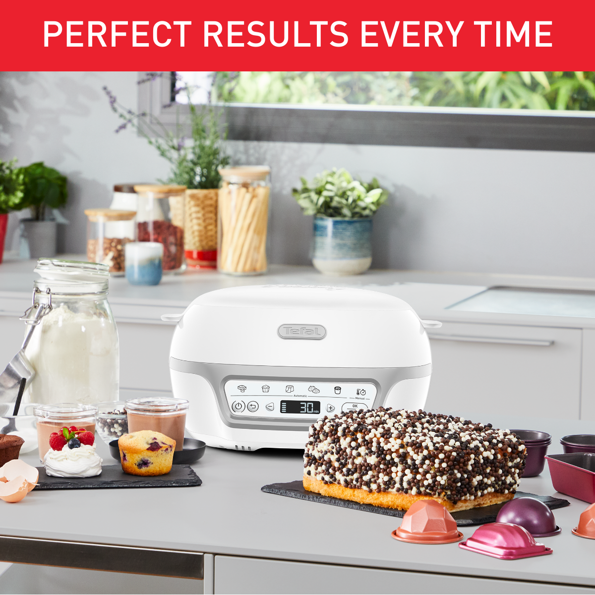 Cake Factory Delices KD812110 Intelligent patisserietoestel Maxi pack Tefal