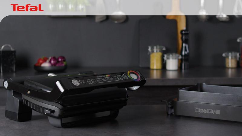 Elektrický gril Tefal OptiGrill+ Snacking & Baking GC714834 Černý ...