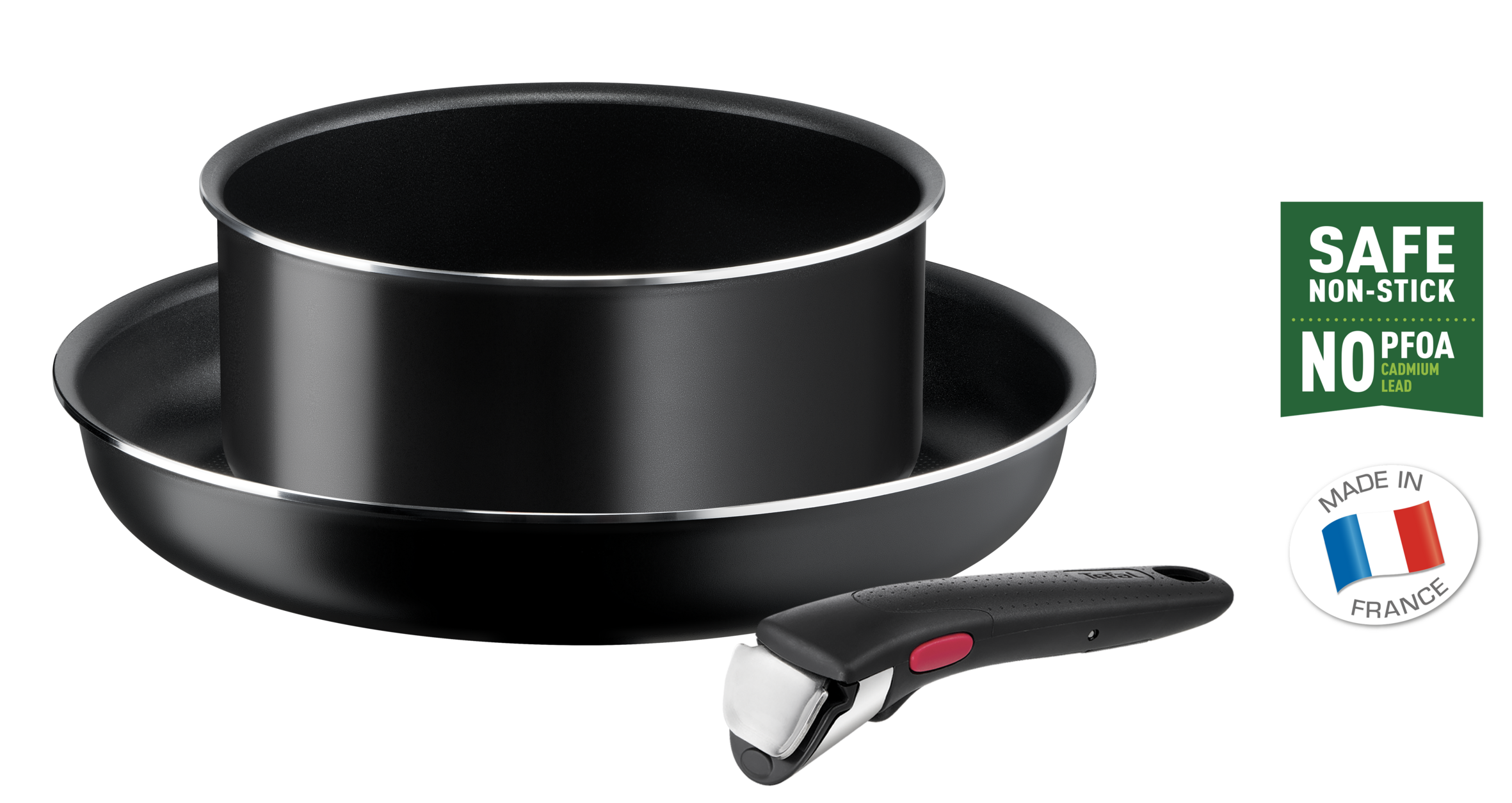 Edényszett Tefal Ingenio Easy Cook & Clean L1539243 3 db-os