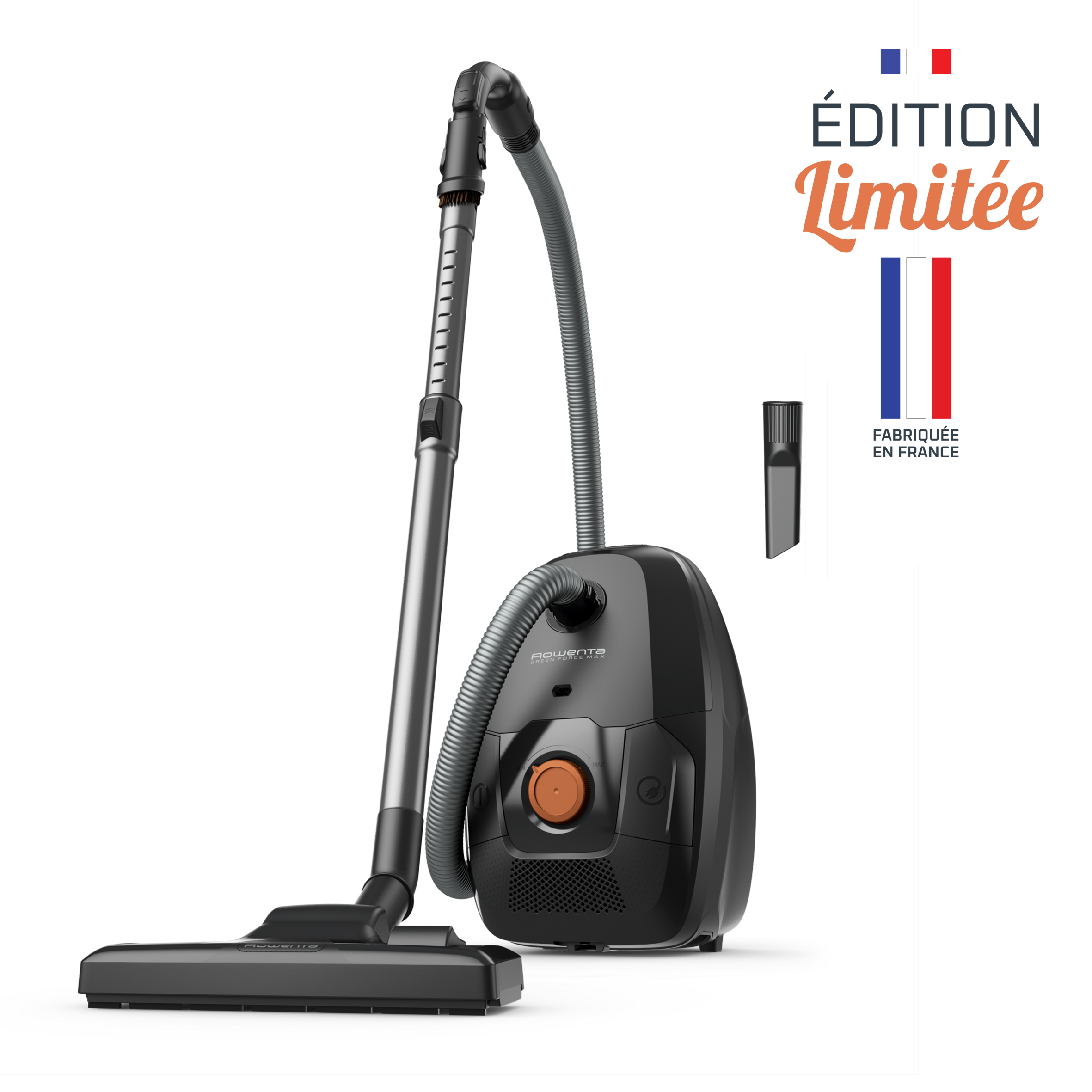 Green Force Max, Aspirateur avec sac, 900W max, Eco-conçu, Fabriqué en France