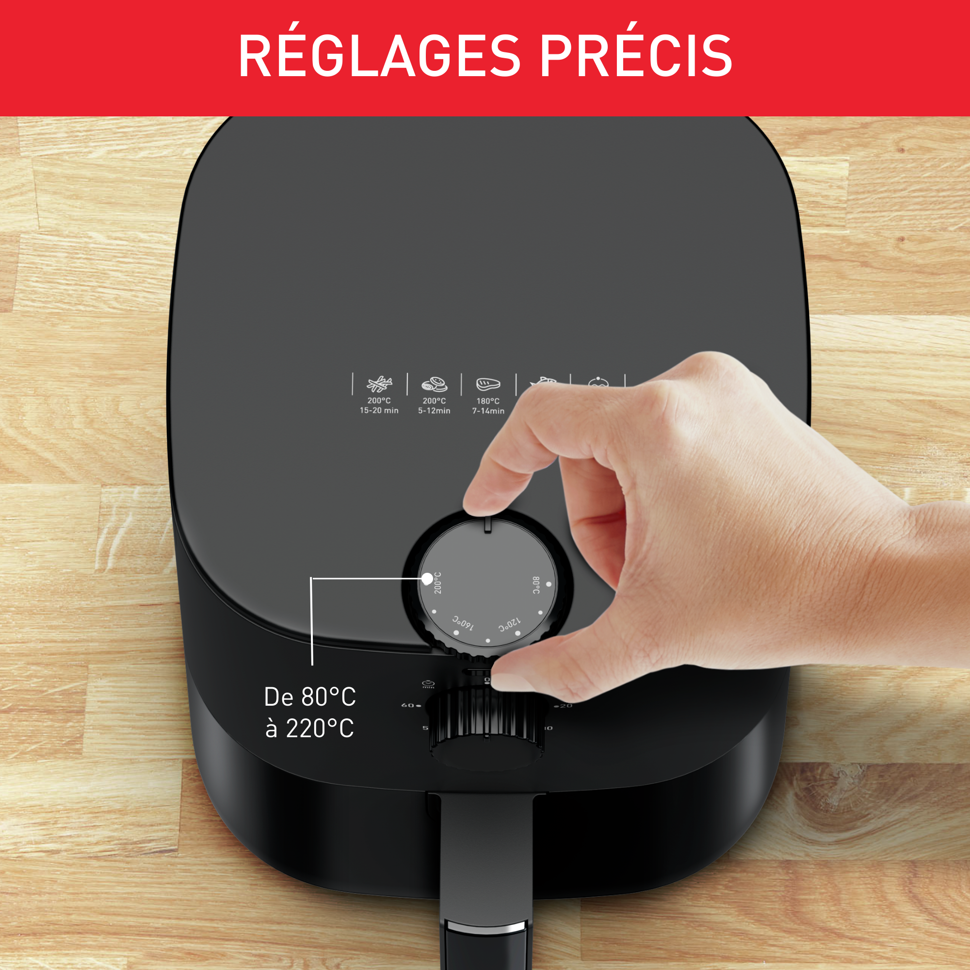 Friteuse Moulinex Easy Fry EZ245820, Airfryer 5L