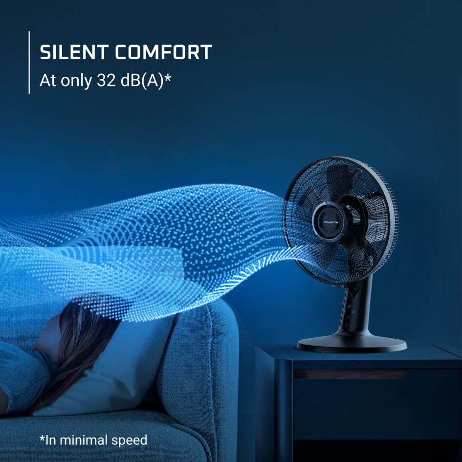 Rowenta Turbo Swift Compact QV2540F0 Tafelventilator Multidirectionele Energiebesparing Rowenta Turbo Swift Compact QV2540F0 Tafelventilator Multidirectionele Energiebesparing