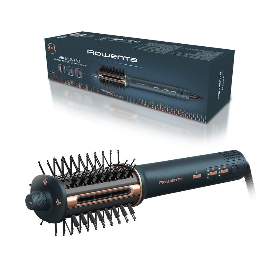 Ultimate Experience Air Brush 3D, Spazzola ad Aria 3in1, Liscio, Volume