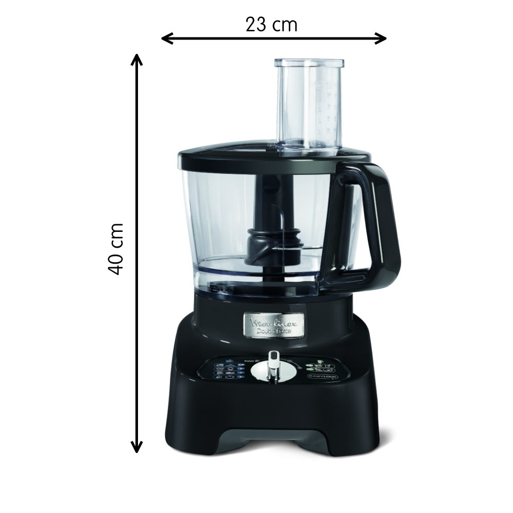 DOUBLE FORCE 1000 W NOIR + 8 accessoires | Robots multifonctions | Moulinex