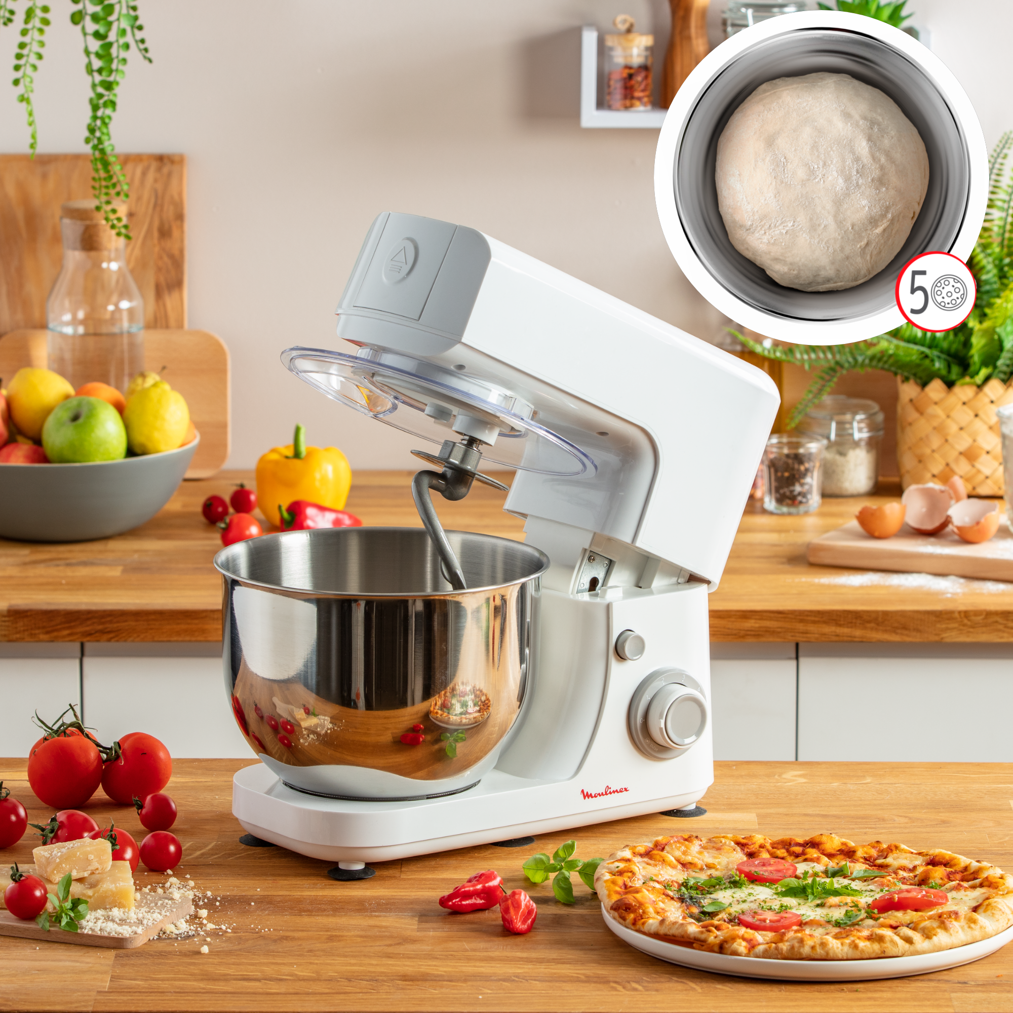 Crochet Pétrisseur Moulinex - Compatible Masterchef Compact QA20, QA21