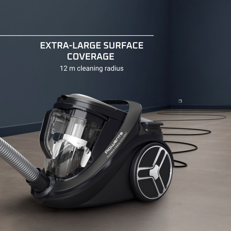 Silence Force Cyclonic Effitech Aspirapolvere a traino, Modello Parquet