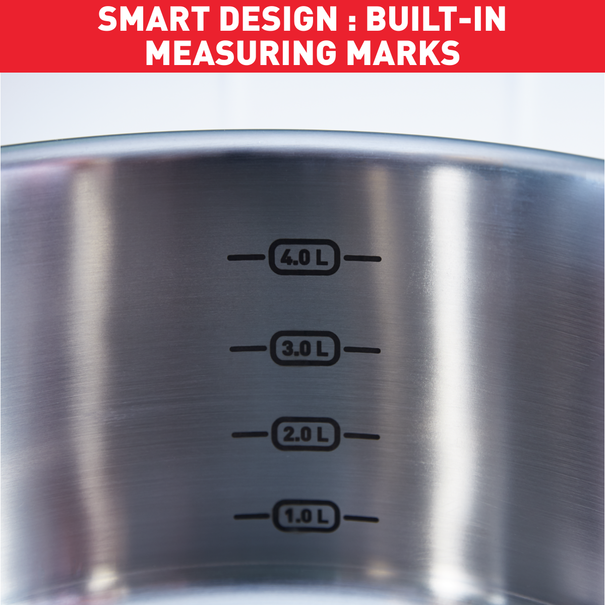 Tegame ad induzione in acciaio inox da 24 cm - Master