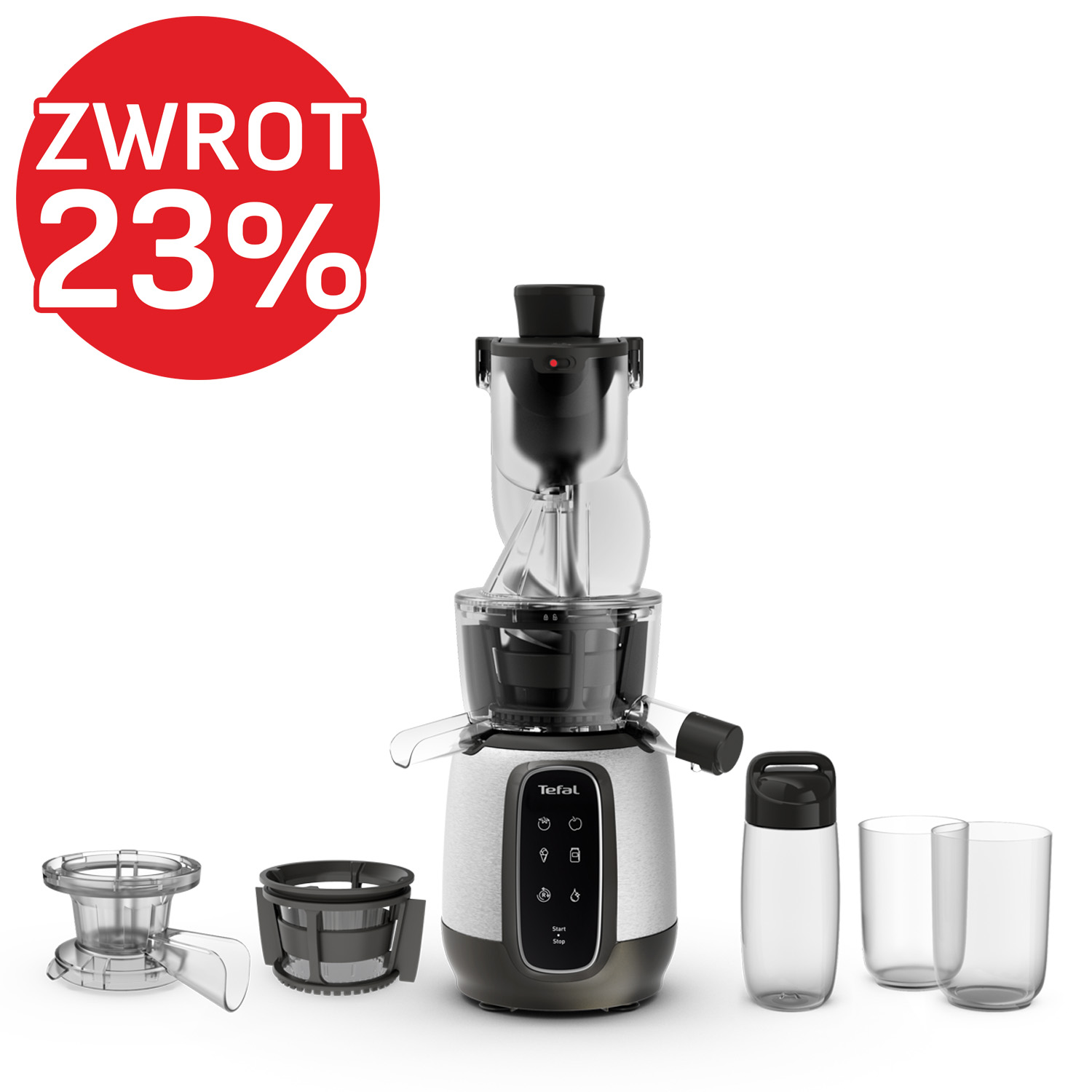 Wyciskarka wolnoobrotowa TEFAL ULTRA JUICE DIGIT ZC605D38