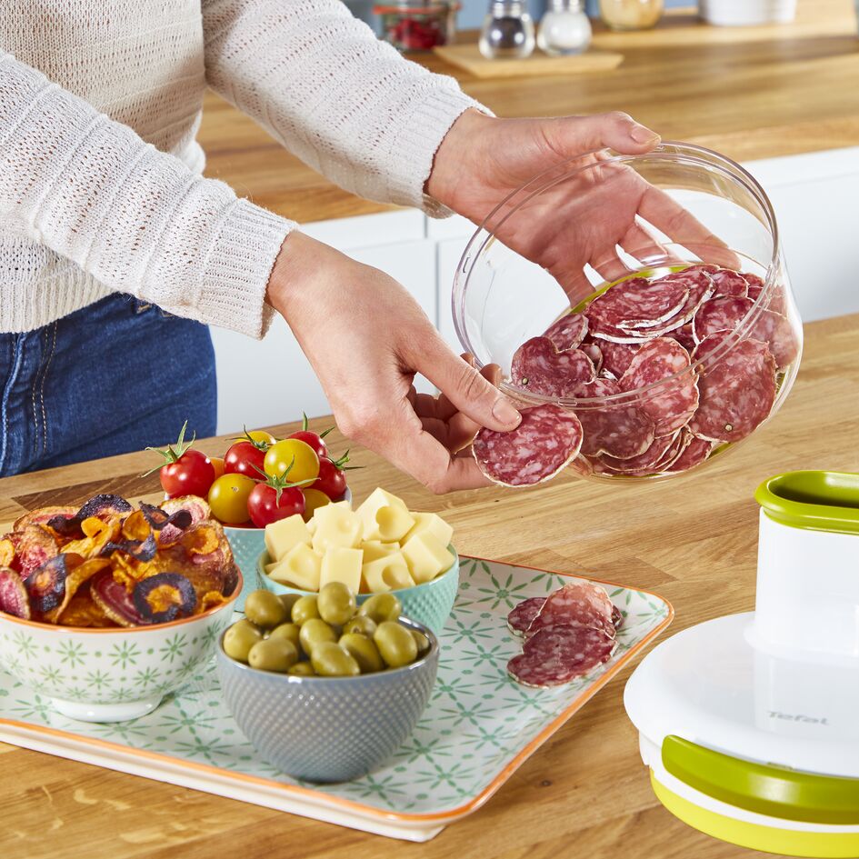 Fissler Finecut / Obst und Gemüseschneider, Multi- Zerkleinerer-manuell, Universalschneider-Küche, Zwiebel-Cutter mit Zugmechanismus (mixen, schleudern, aufbewahren), Weiß: Tests, Infos & Preisvergleich