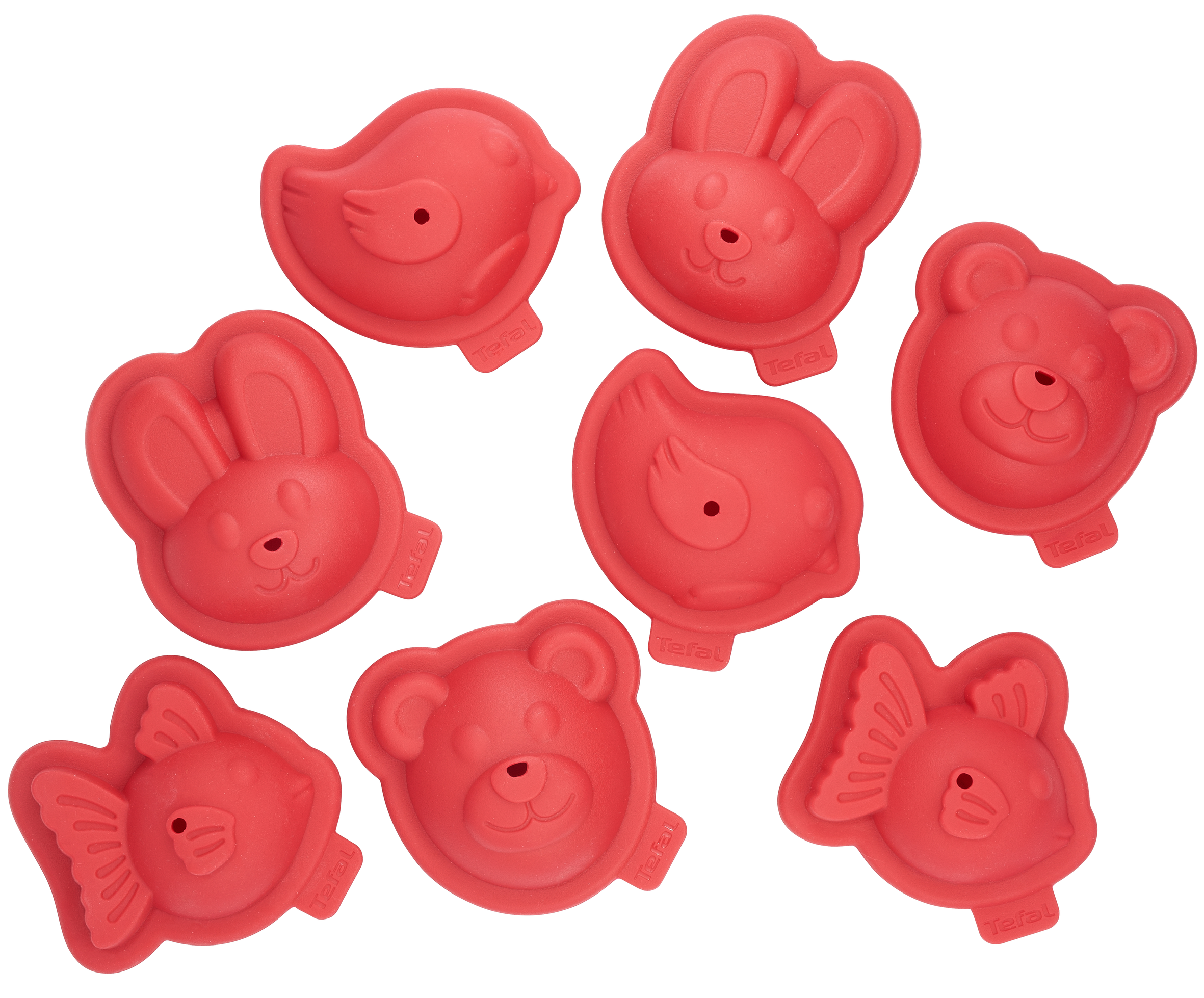 Kit 8 moules animaux 3D PROFLEX framboise