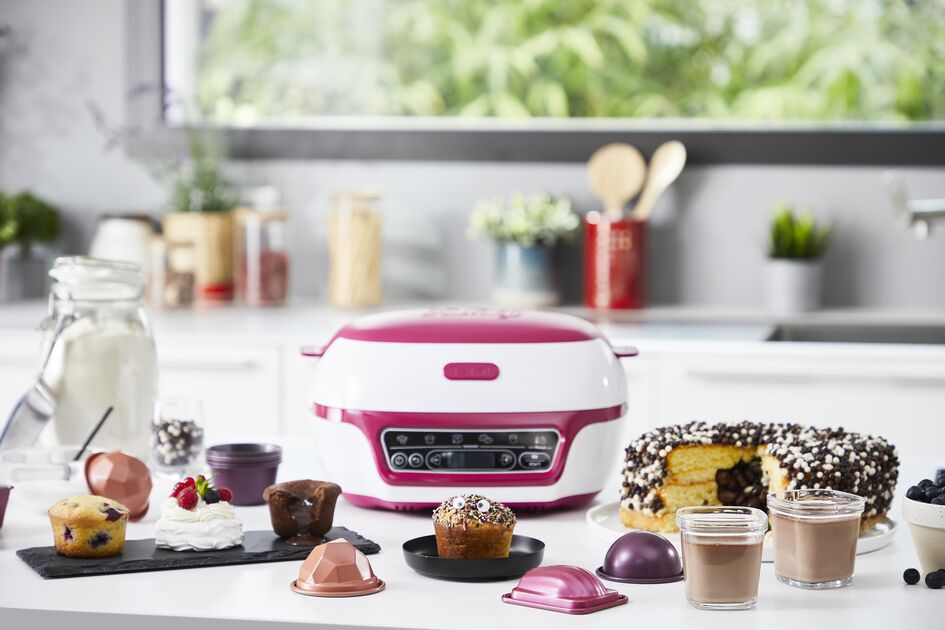 Tefal Machine à gâteaux intelligente, 5 programmes automatiques, 1 mode manuel, 12 moules mini