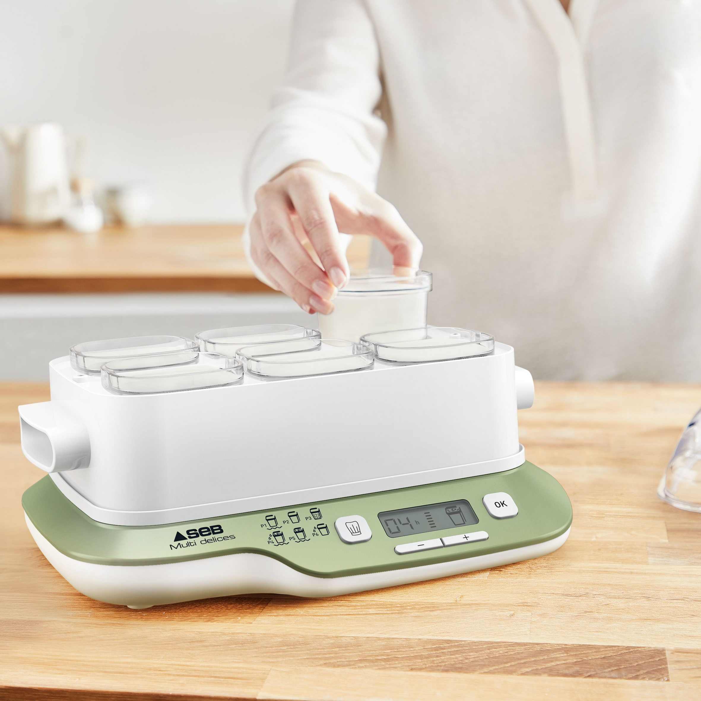 COFFRET DE 6 POTS AVEC ÉGOUTOIR DELICES BOX POUR YAOURTIERE SEB | Leroy