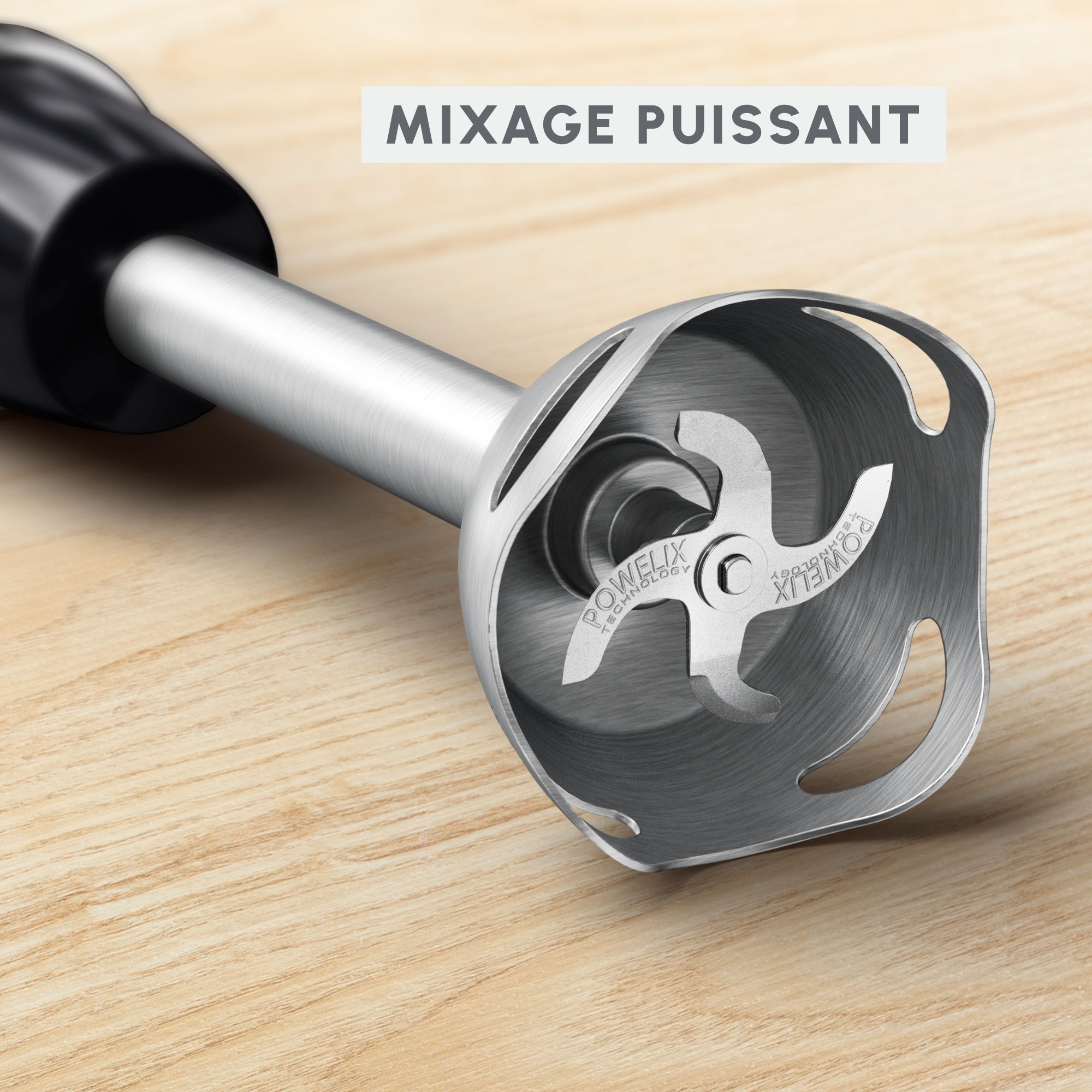 Mixeur Plongeant MasterChef 1000W - Lames Inox, Vitesses Variables, Lavable Lave-vaisselle - Pour Soupes, Smoothies, Purées