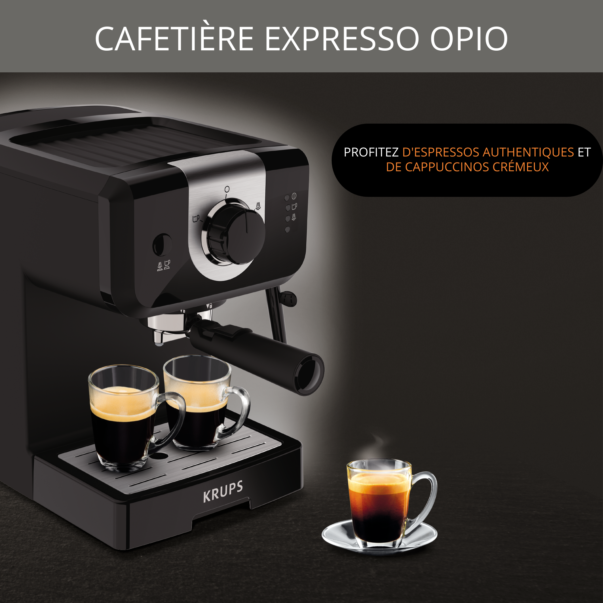 Café Krups Opio Espresso Machine OPIO NOIRE RECONDITIONNE Produits