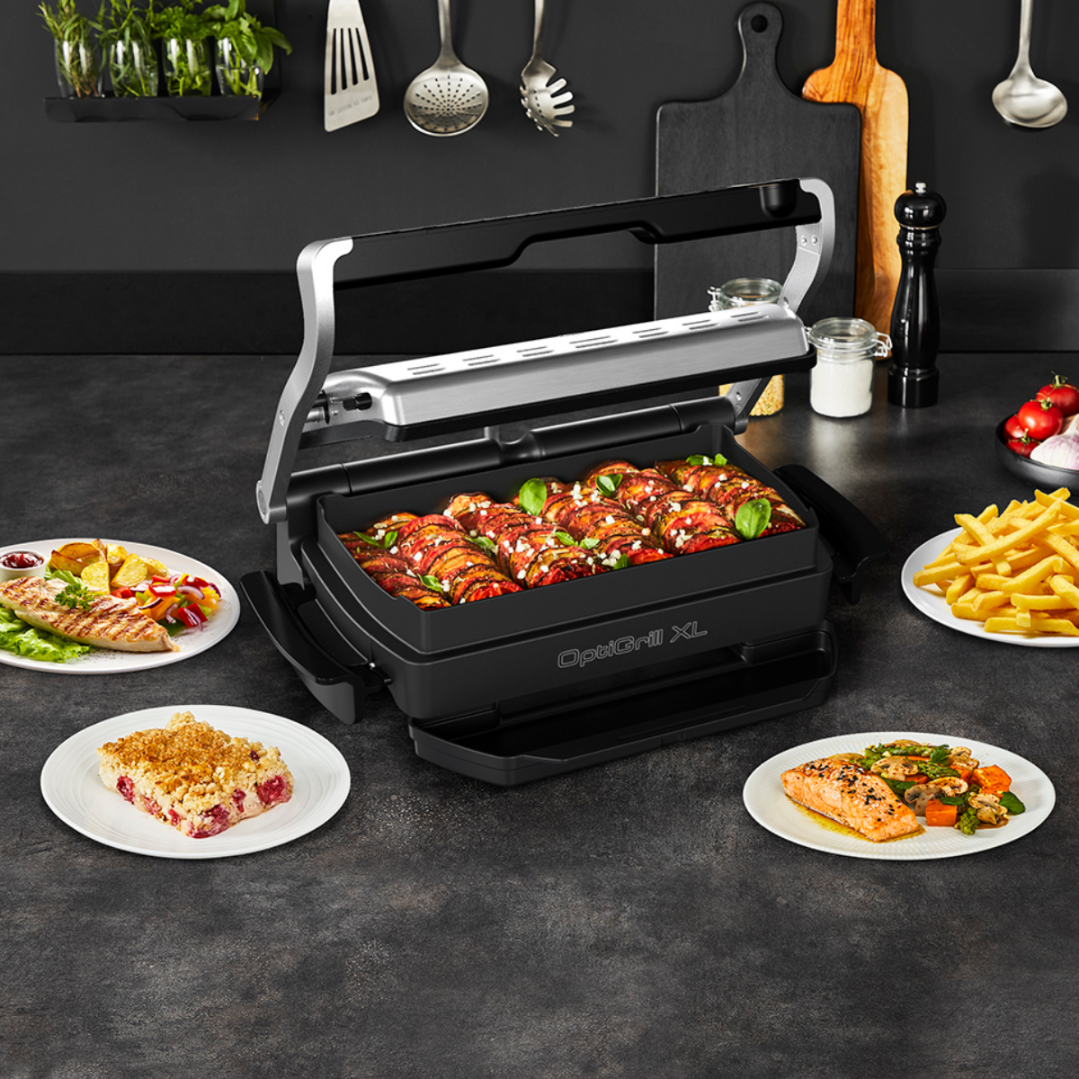 Rowenta Plaque supérieure grill Optigrill XL+ GR722 GC722 Rowenta Plaque supérieure grill Optigrill XL+ GR722 GC722