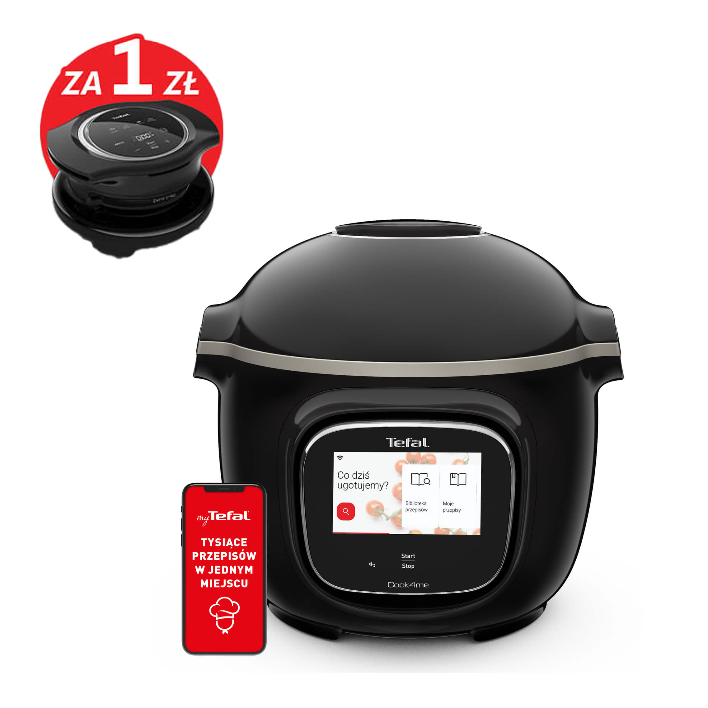 Inteligentny multicooker TEFAL COOK4ME TOUCH WIFI CY9128