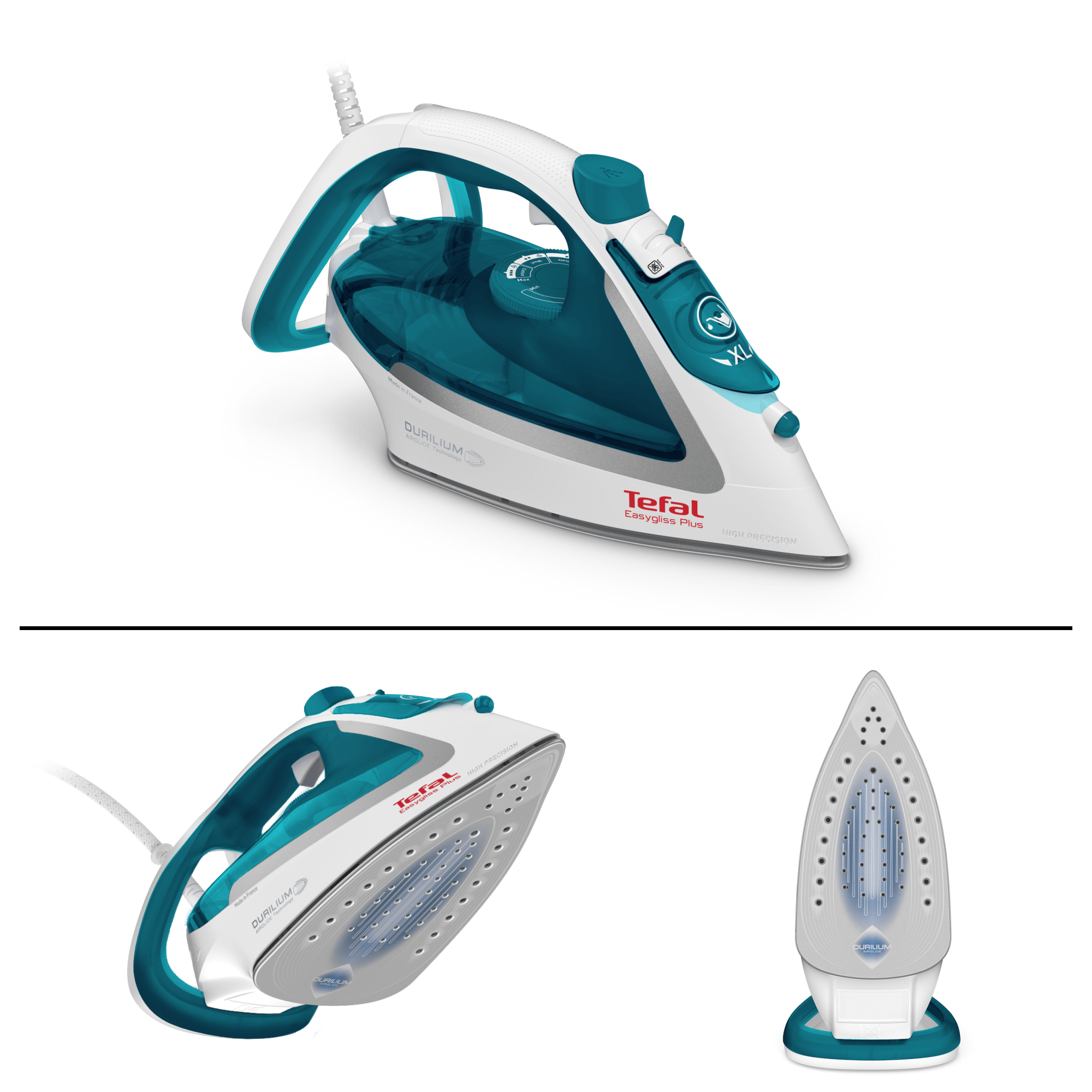 Tefal Easygliss Plus 2, żelazko parowe, automatyczne programy, prasowanie w pionie, wydajne