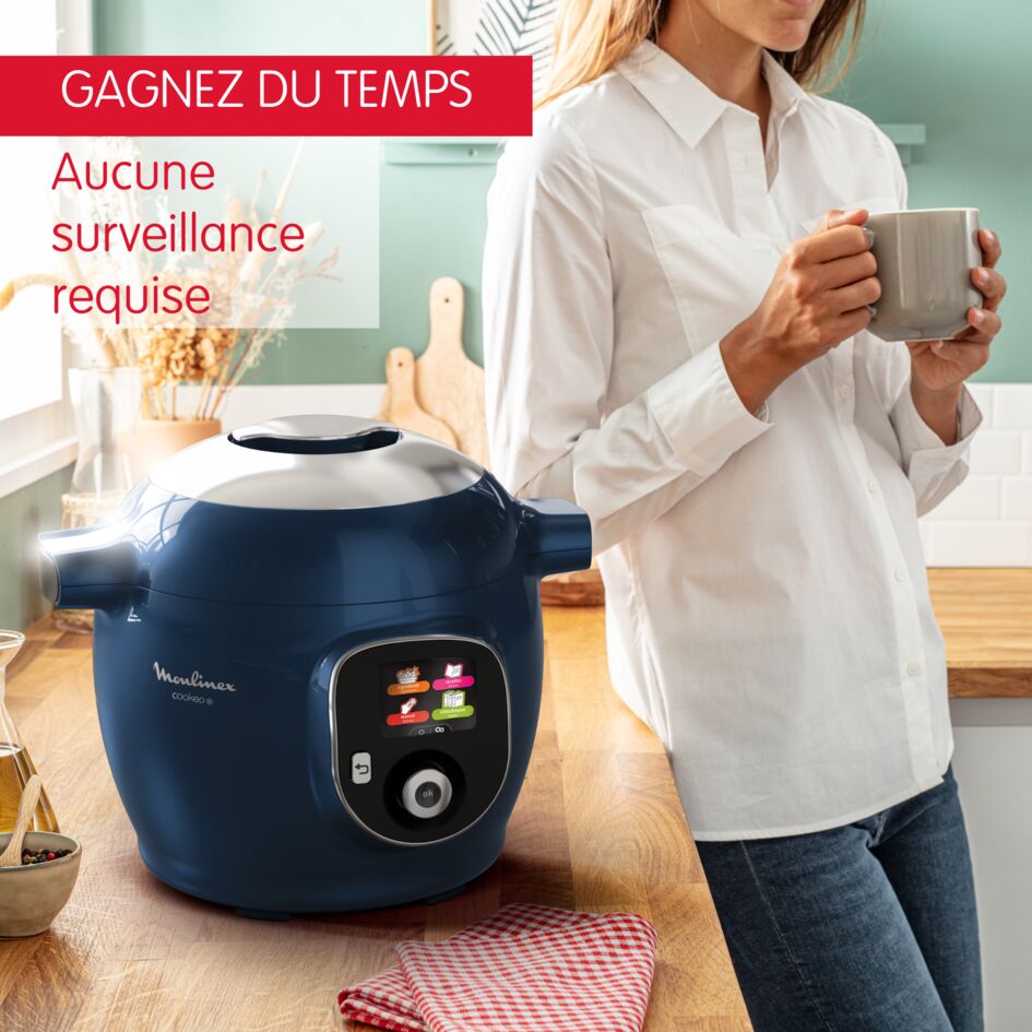 Cookeo Moulinex Bleu Foncé - Très Peu Utilisé, état Proche Du Neuf, Complet