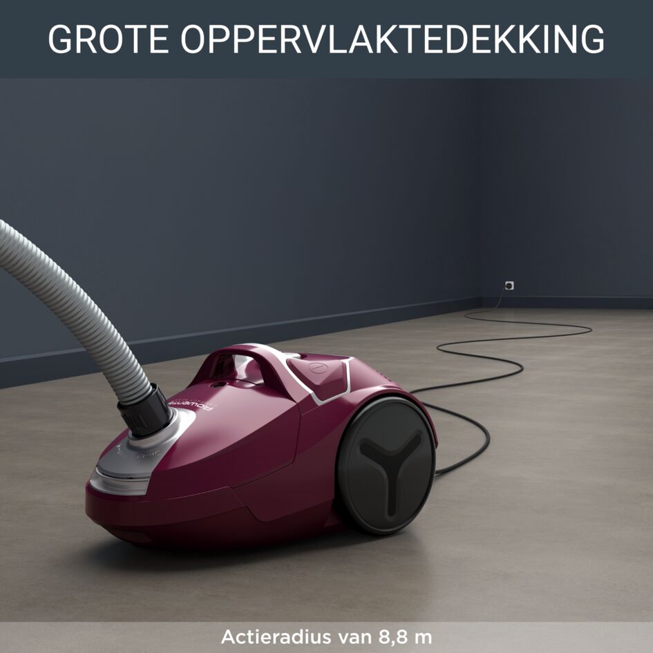 Rowenta RO3969 Compact Power Vacuum Cleaner with Bag, Max 900 W Low Consumption Motor, Compact Design, High Filtration, Long Range, Hygienic Dust Bag Change Rowenta RO3969 Compact Power Vacuum Cleaner with Bag, Max 900 W Low Consumption Motor, Compact Design, High Filtration, Long Range, Hygienic Dust Bag Change