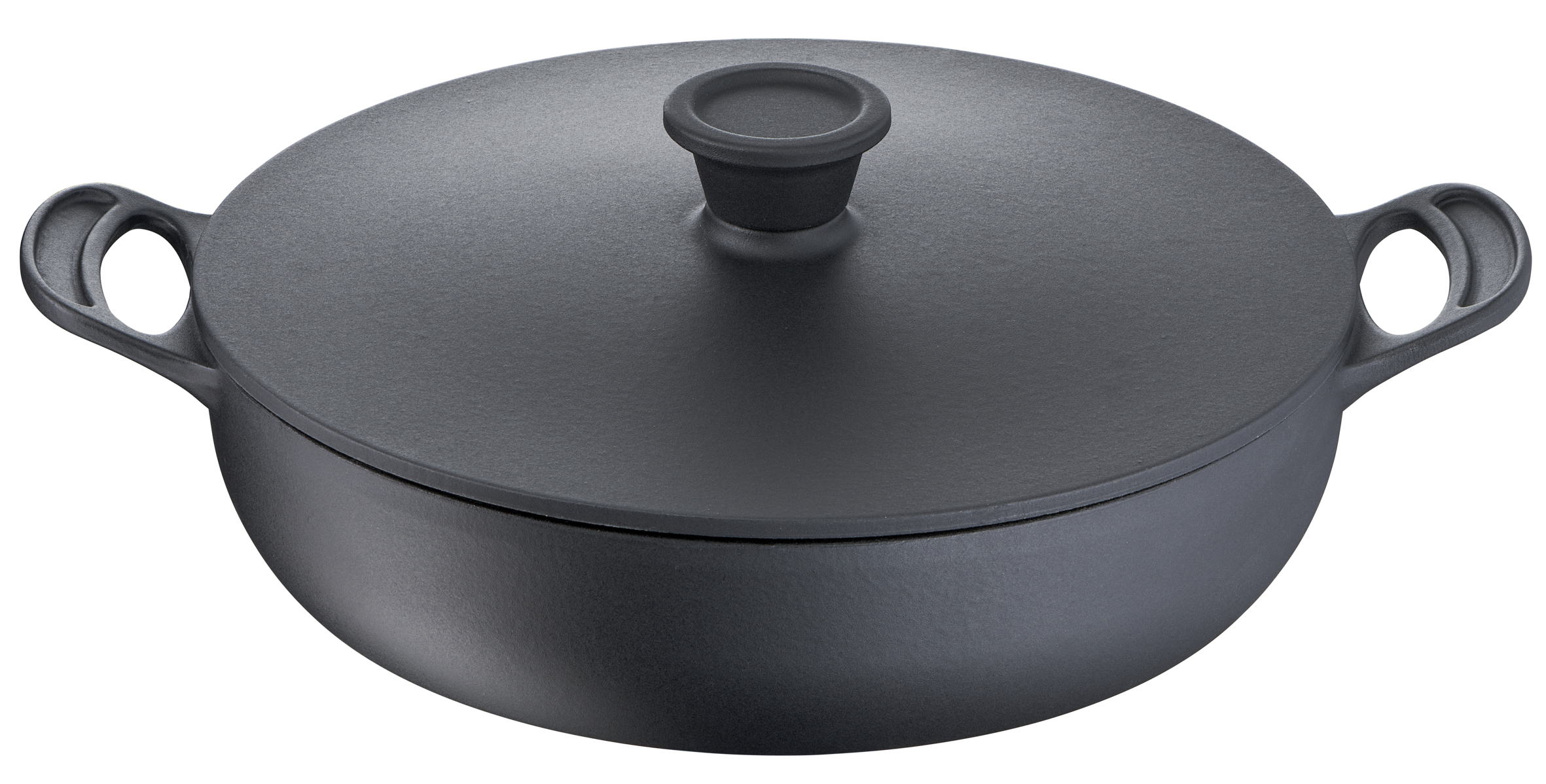 Jamie Oliver E2139955 Sauteuse 2 anses en fonte d'acier - 4,4 L - 30 cm + couvercle