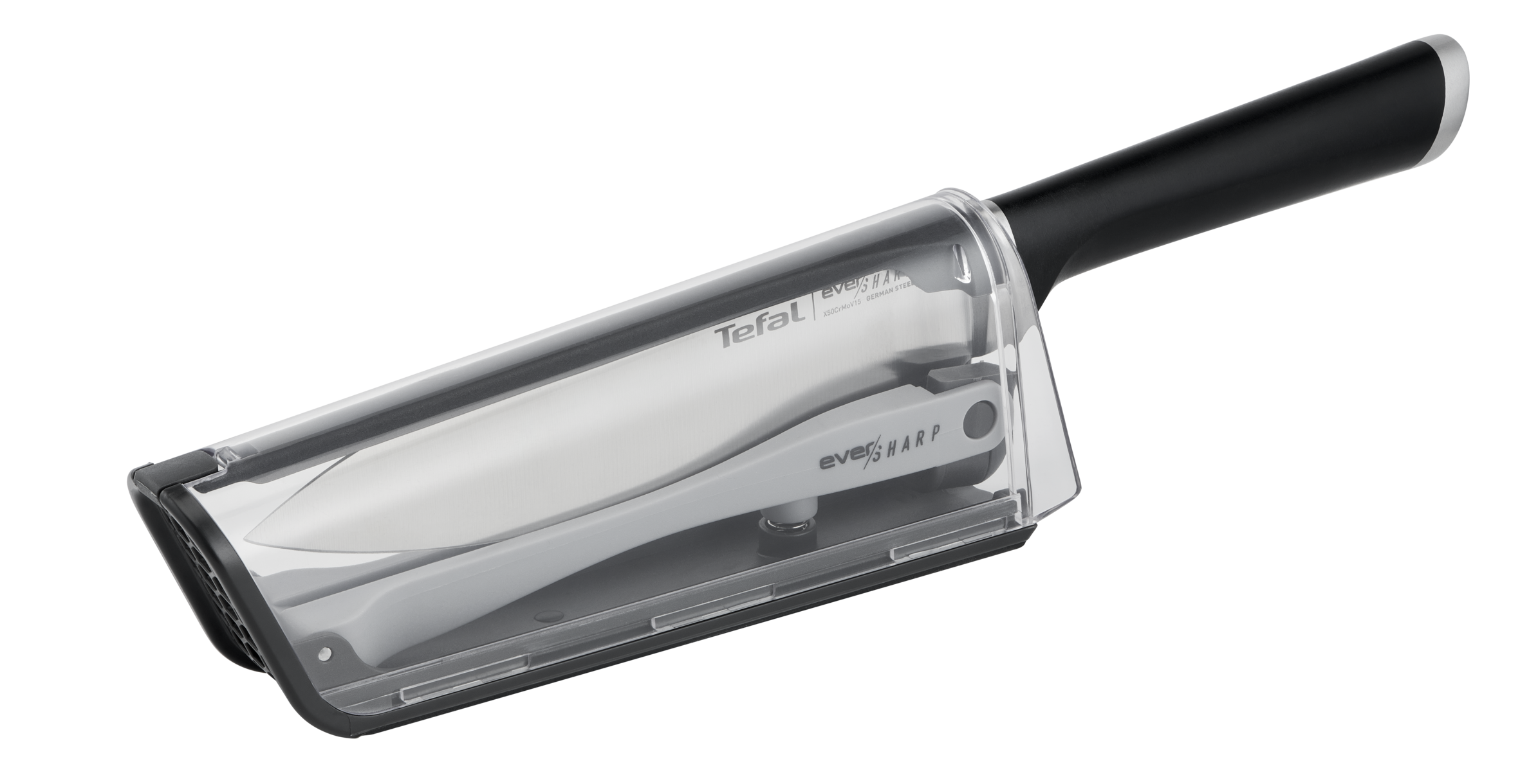 Ever Sharp K2569104 Couteau de chef 16,5 cm + aiguiseur