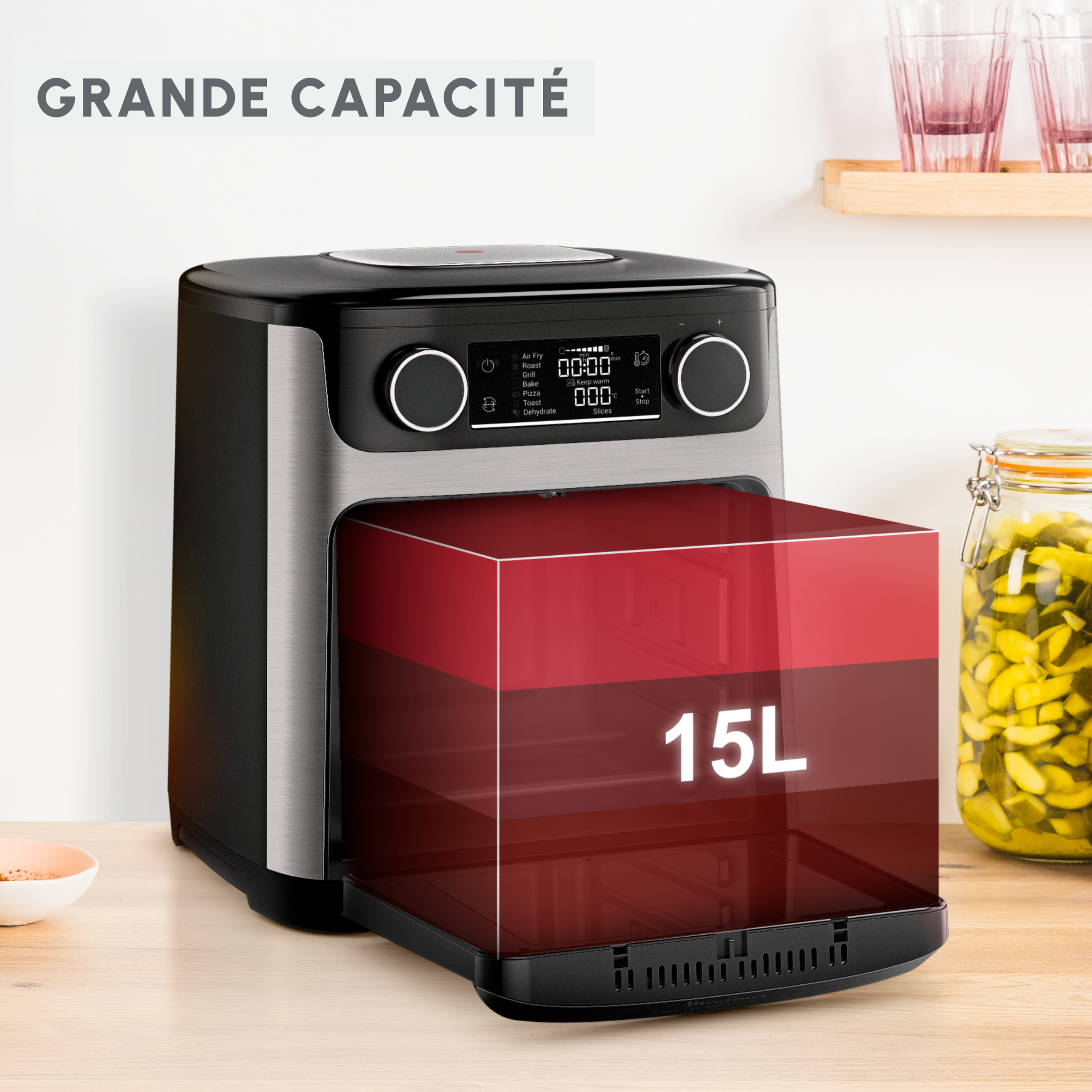 200 Papiers Cuisson Air Fryer DUBUOZA - Ø20cm - Pour Friteuse Sans Huile 5-8L - Résiste 220°C
