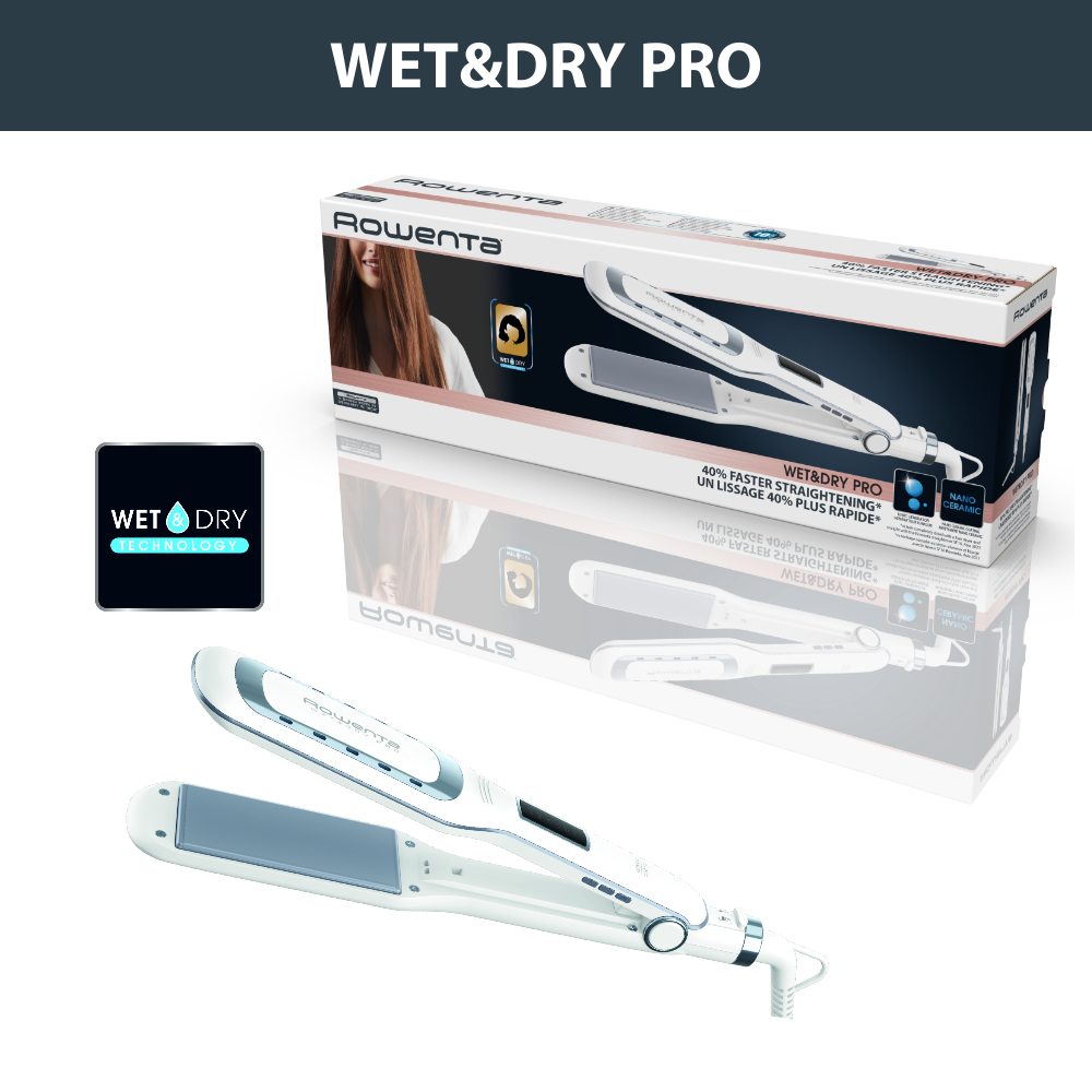 Žehlička na vlasy Rowenta WET&DRY PRO SF5010F0 | Tefal