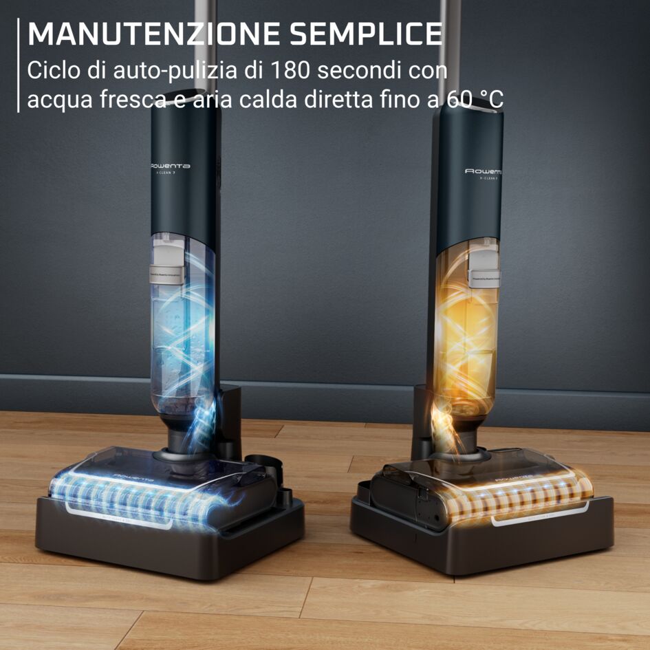 X-Clean 7, Lavapavimenti Senza Fili, Autonomia 50 Min, Autopulizia e Asciugatura