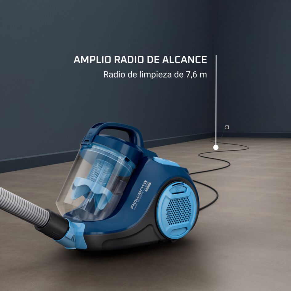 Rowenta RO7935 Silence Force Cyclonic Effitech, aspirapolvere senza sacchetto, nero, 2,5 litri, 59 decibel