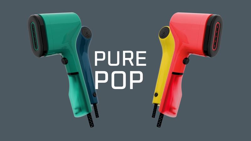 Pure Pop, Stiratore Verticale Portatile, Pad Reversibile, Blue Blu
