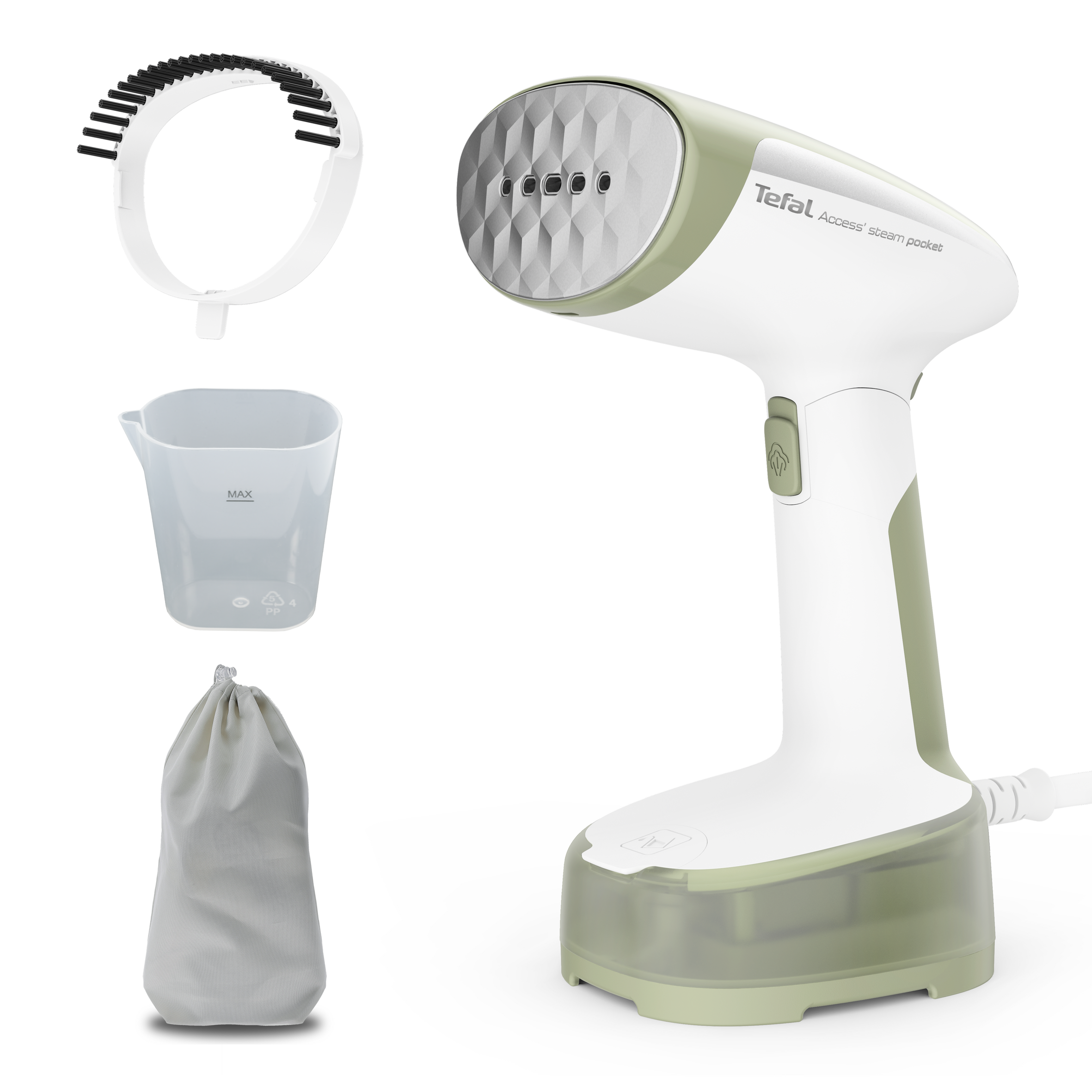 Kézi ruhagőzölő Tefal Access'Steam Pocket DT3053 Zöld/Fehér