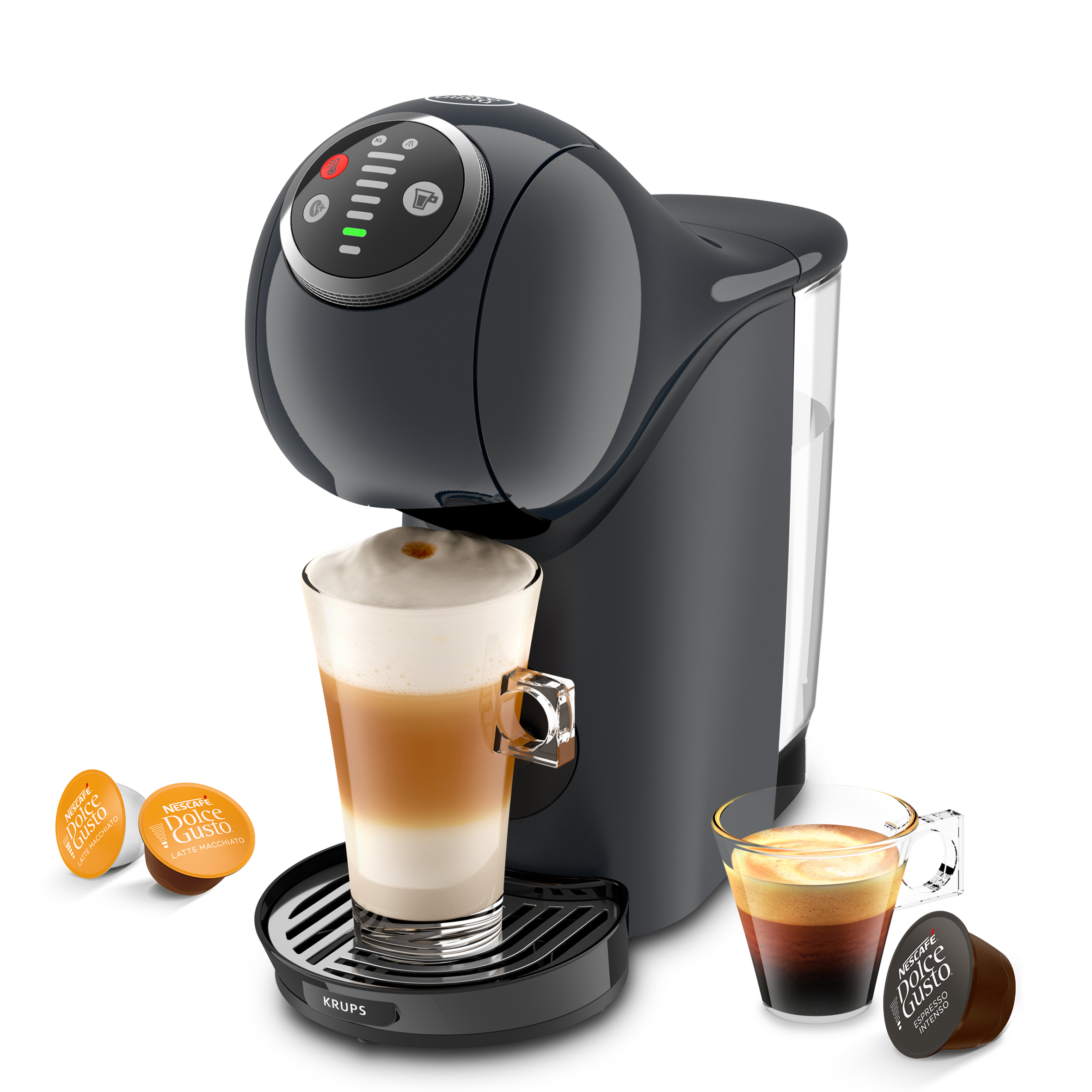 Kifutott - Krups KP440E10 Genio S Touch Kapszulás kávéfőző Ezüst Háztartási kisgépek Kifutott - Krups KP440E10 Genio S Touch Kapszulás kávéfőző Ezüst Háztartási kisgépek