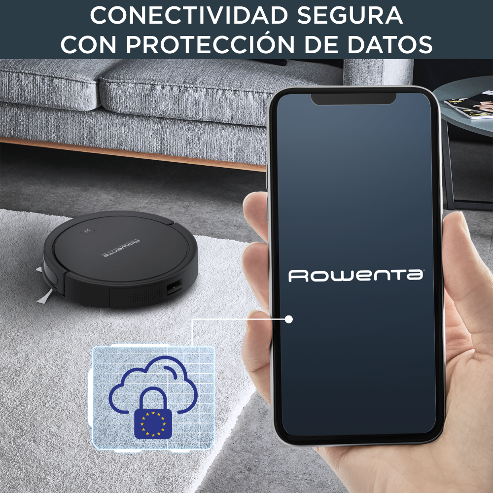 X-Plorer serie 50 de Rowenta, Robot aspirador, Navegación Inteligente, Acción de Limpieza 4 en 1, Animal Care