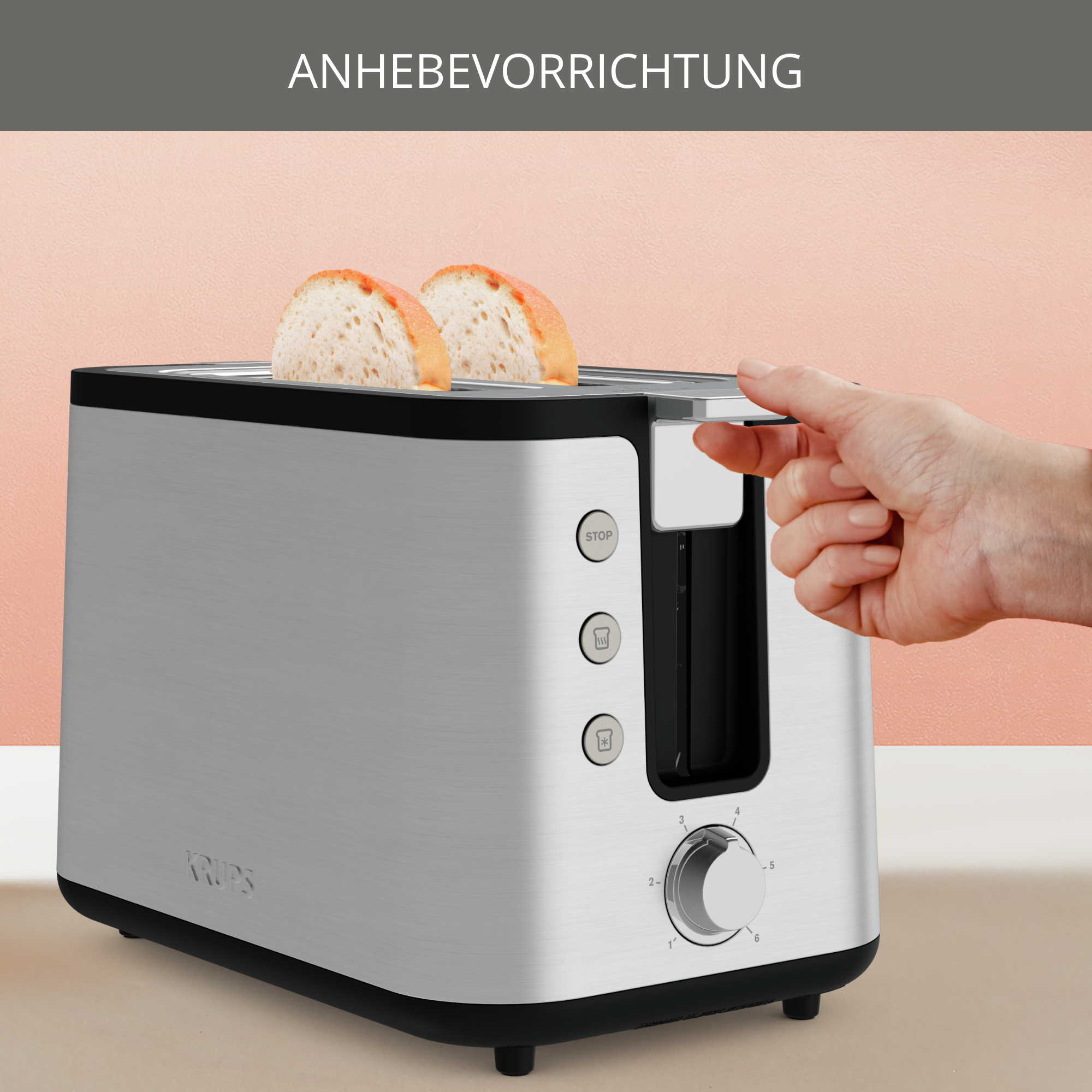 Control Line Toaster KH442D Frühstücksset Krups