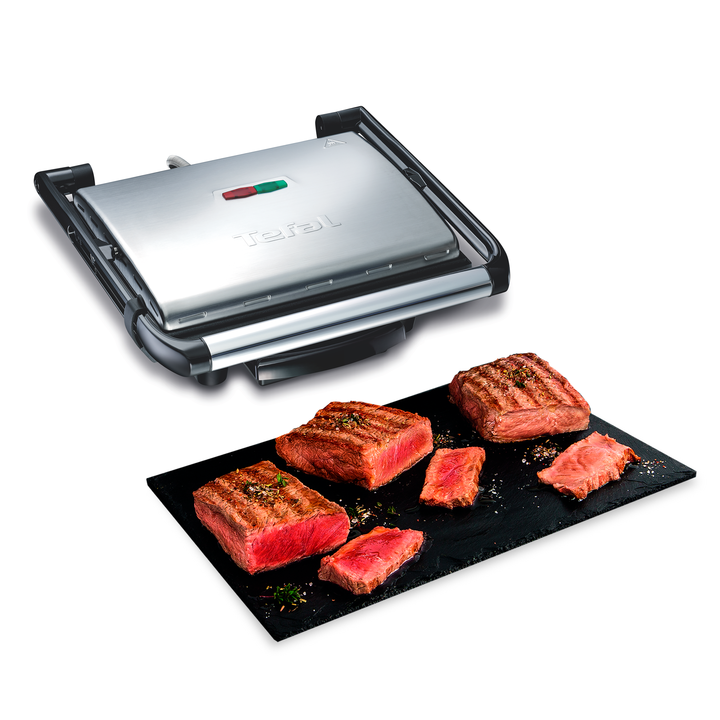 Grille-viande et panini 2000w 740cm2 inicio grill adjust