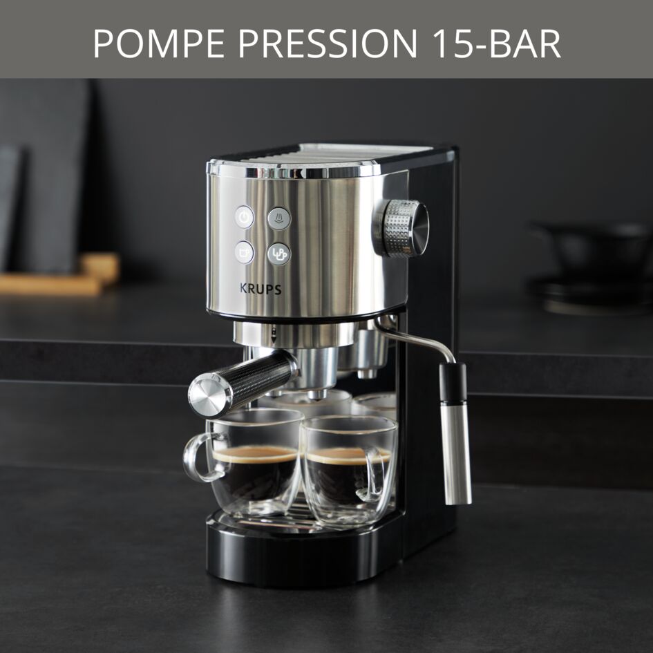 Filtre 2 Tasses Compatible Krups SS-9100043649 XP442C VIRTUOSO - Pièce De Rechange Machine à Expresso