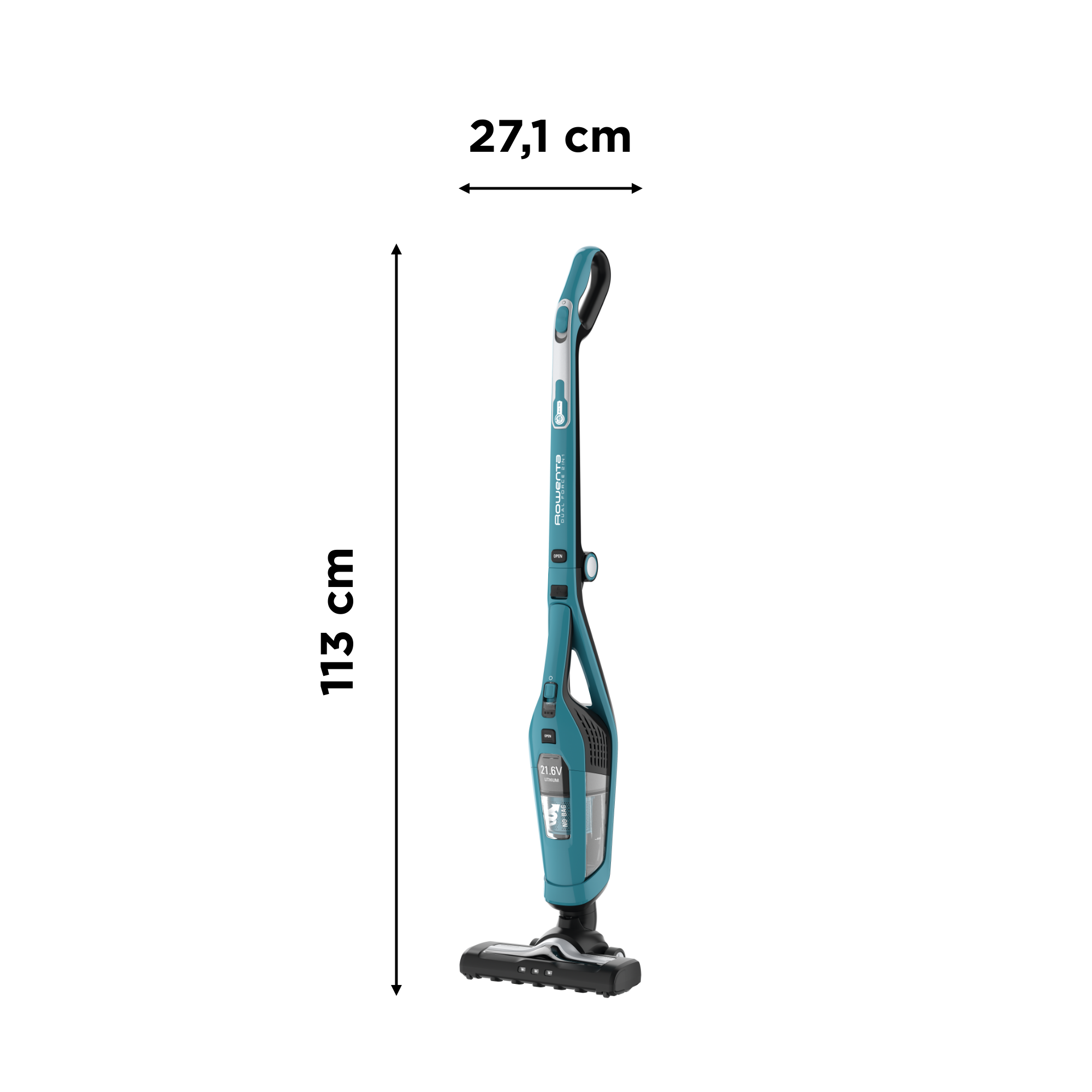 Dual Force 2-in-1 RH6751 Aspirateur Balai - 18V - 45 Min D'autonomie ...