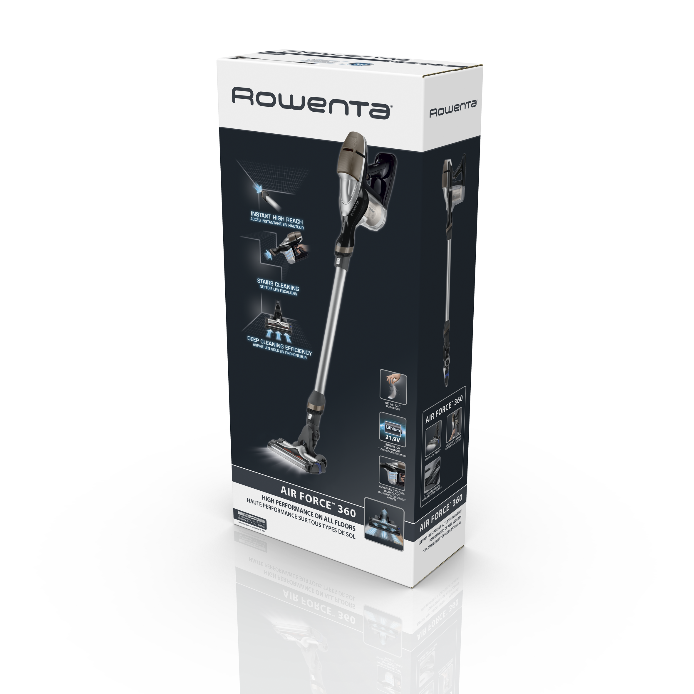 Scopa elettrica senza fili ROWENTA Air Force Serenity RH9172WO | Back Scopa elettrica senza fili ROWENTA Air Force Serenity RH9172WO | Back
