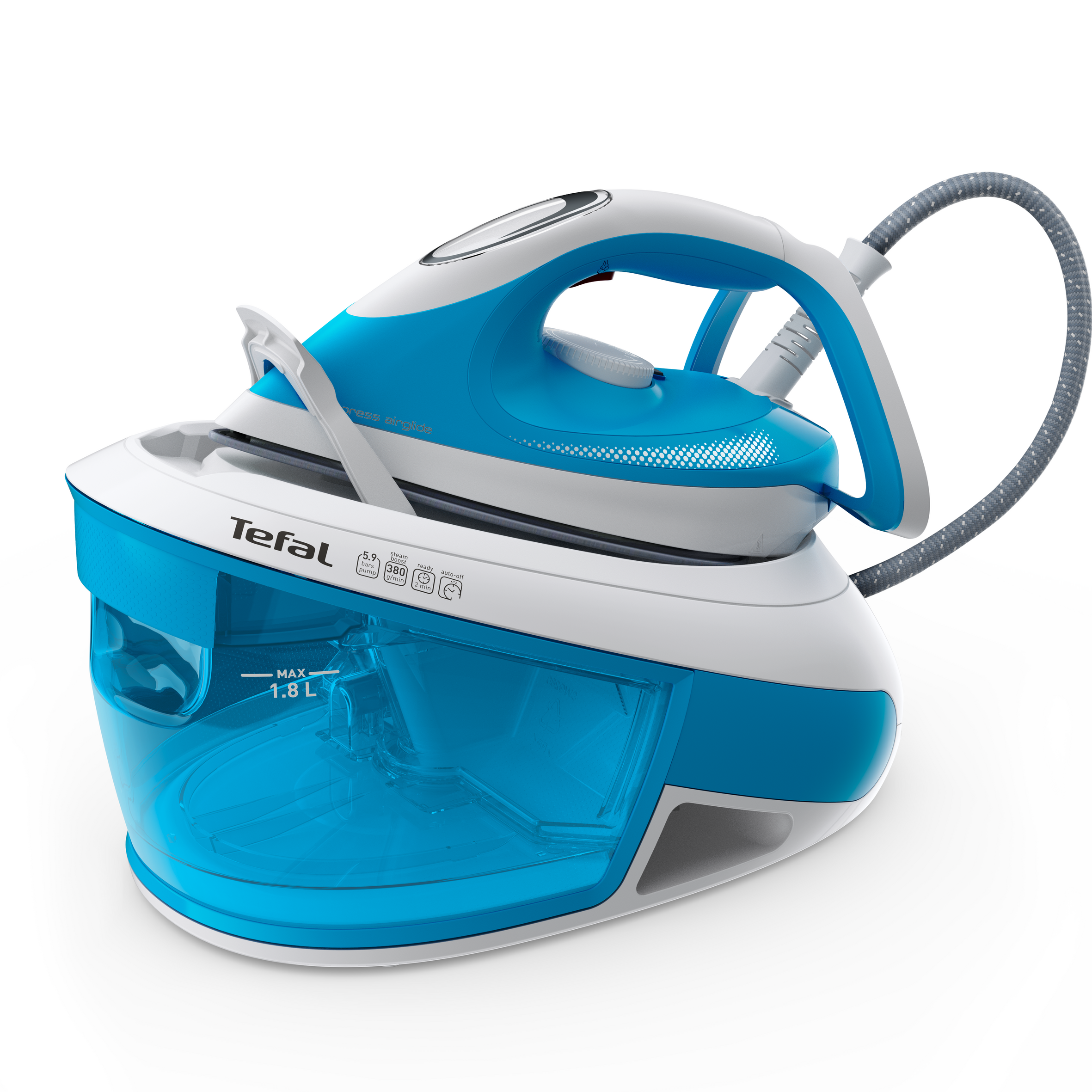 SV8002 Express Airglide Parní generátor Tefal tyrkysová
