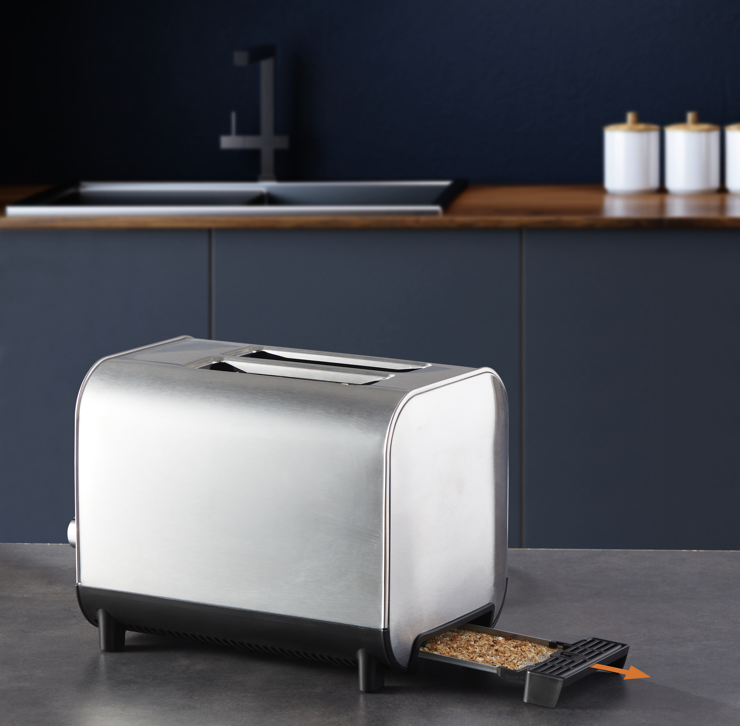 Aigostar Grille-Pain 2 Fentes Extra-Larges – Vintage Crème Inox – 800W – 6 Niveaux – Bagel/Décongélation/Réchauffage