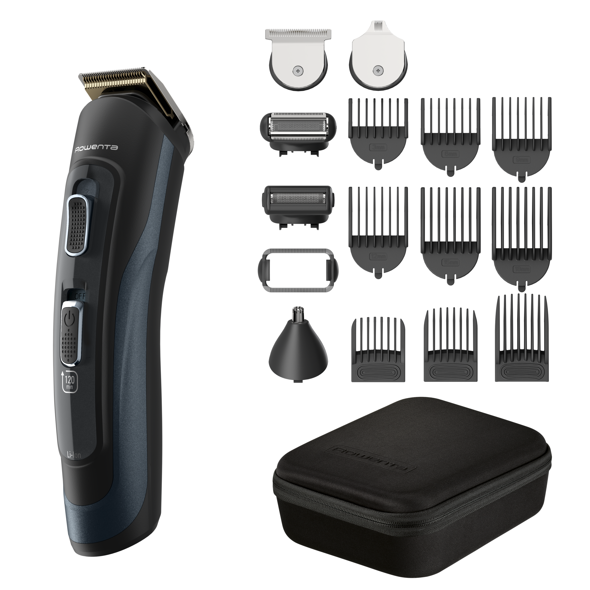 Selectium 17 en 1, multiaccesorios para hombre, cuchillas autoafilables, alta precisión
