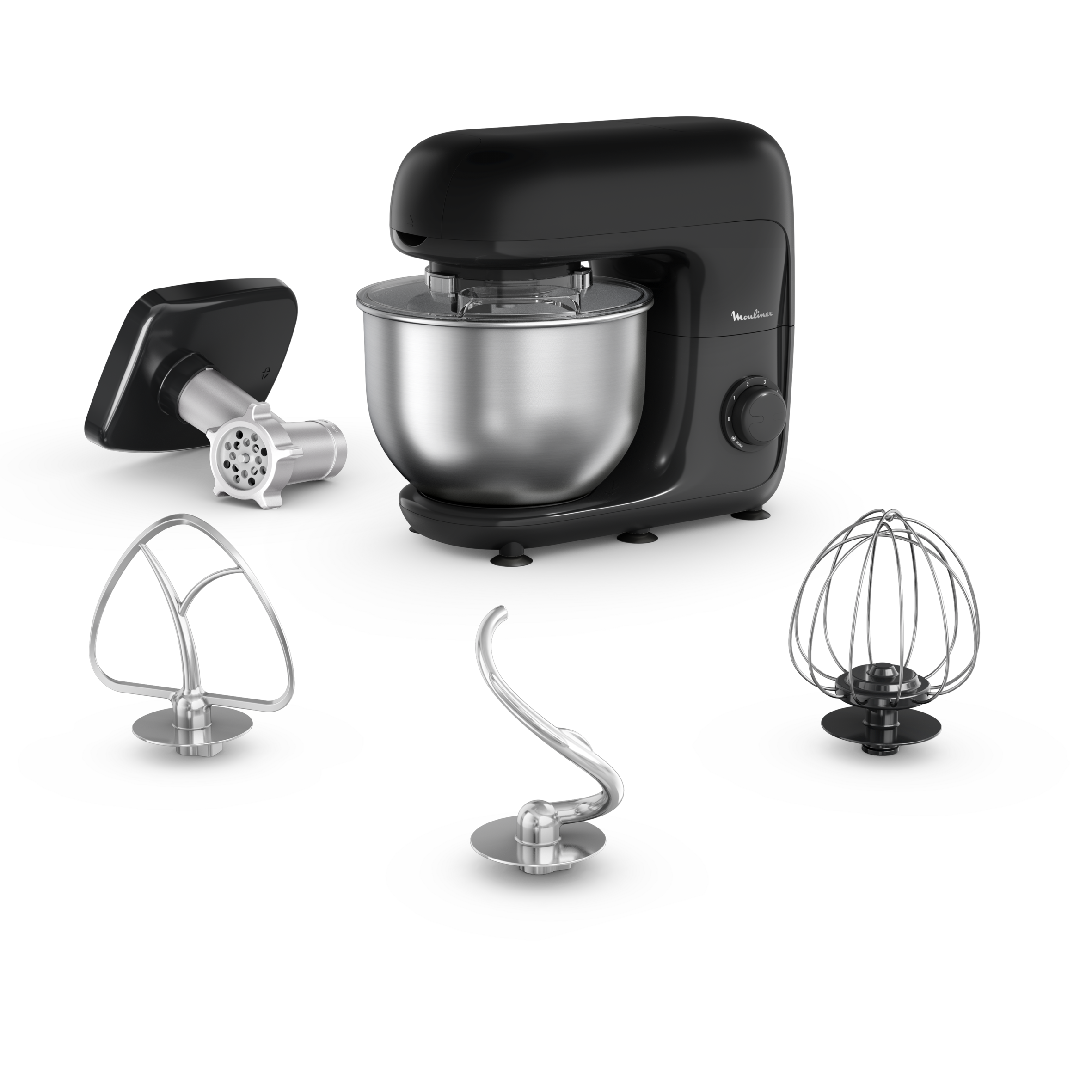 Robot pâtissier avec hachoir à viande Bake Essential, bol 4.8 L, kit de pâtisserie, 800 W